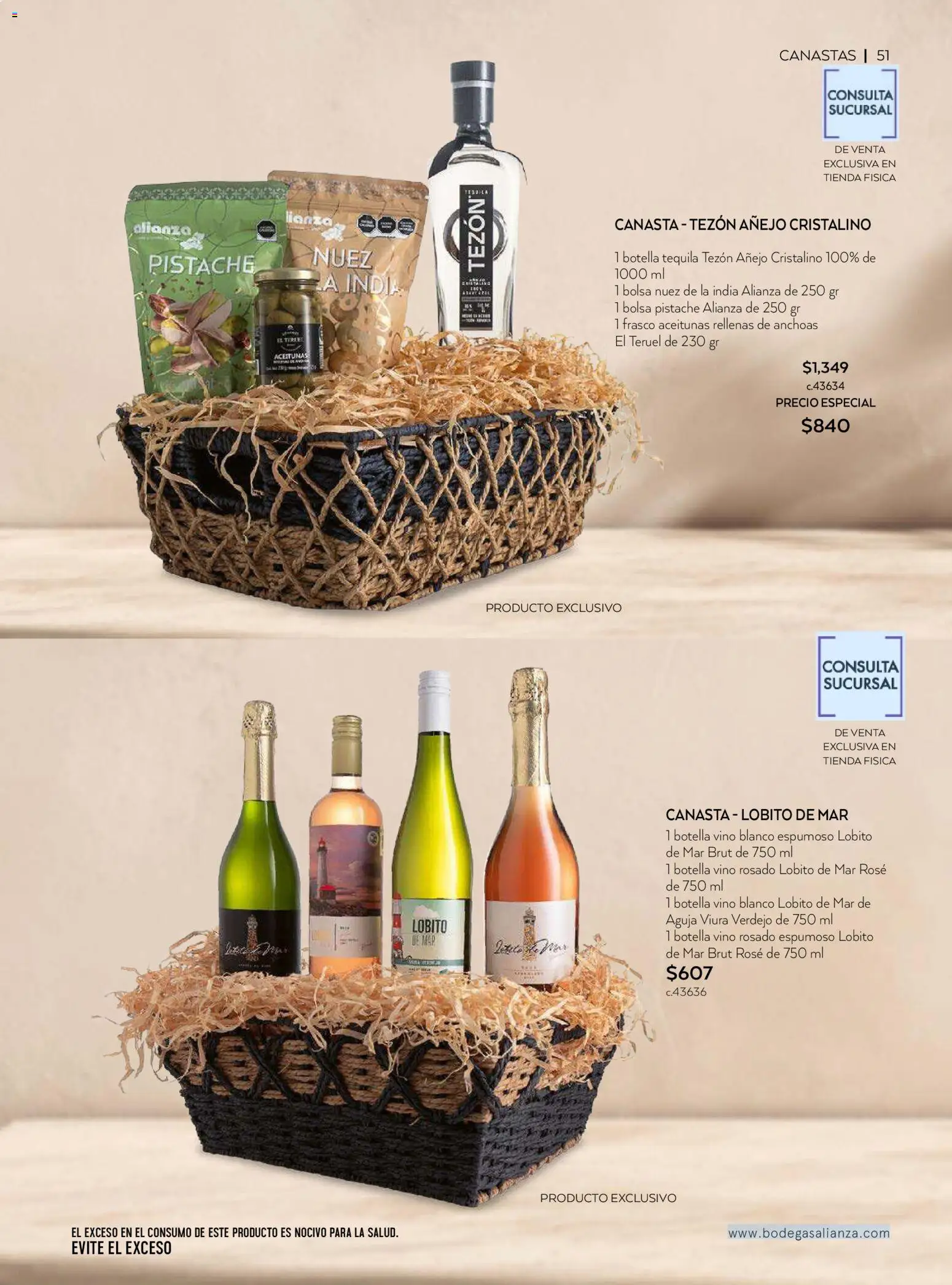 Nuevas ofertas de Bodegas Alianza válidas en toda la República Mexicana desde el 01/07/2026. ¡Encuentra las mejores ofertas en Bodegas Alianza catálogo! | Página: 53 | Productos: Aceitunas, Nuez, Tequila, Botella