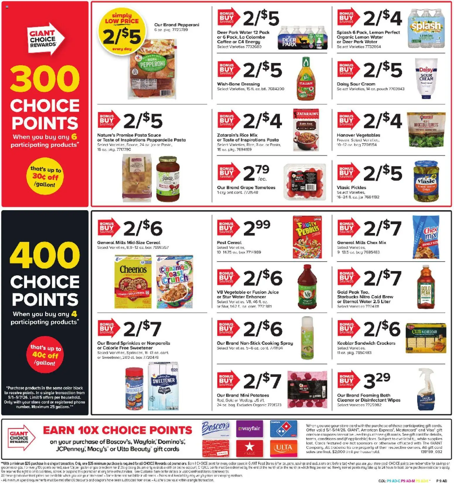 Giant Weekly Ad - valid from 01.05.2026 | Page: 7 | Products: Box, Sour cream, Potatoes, Water