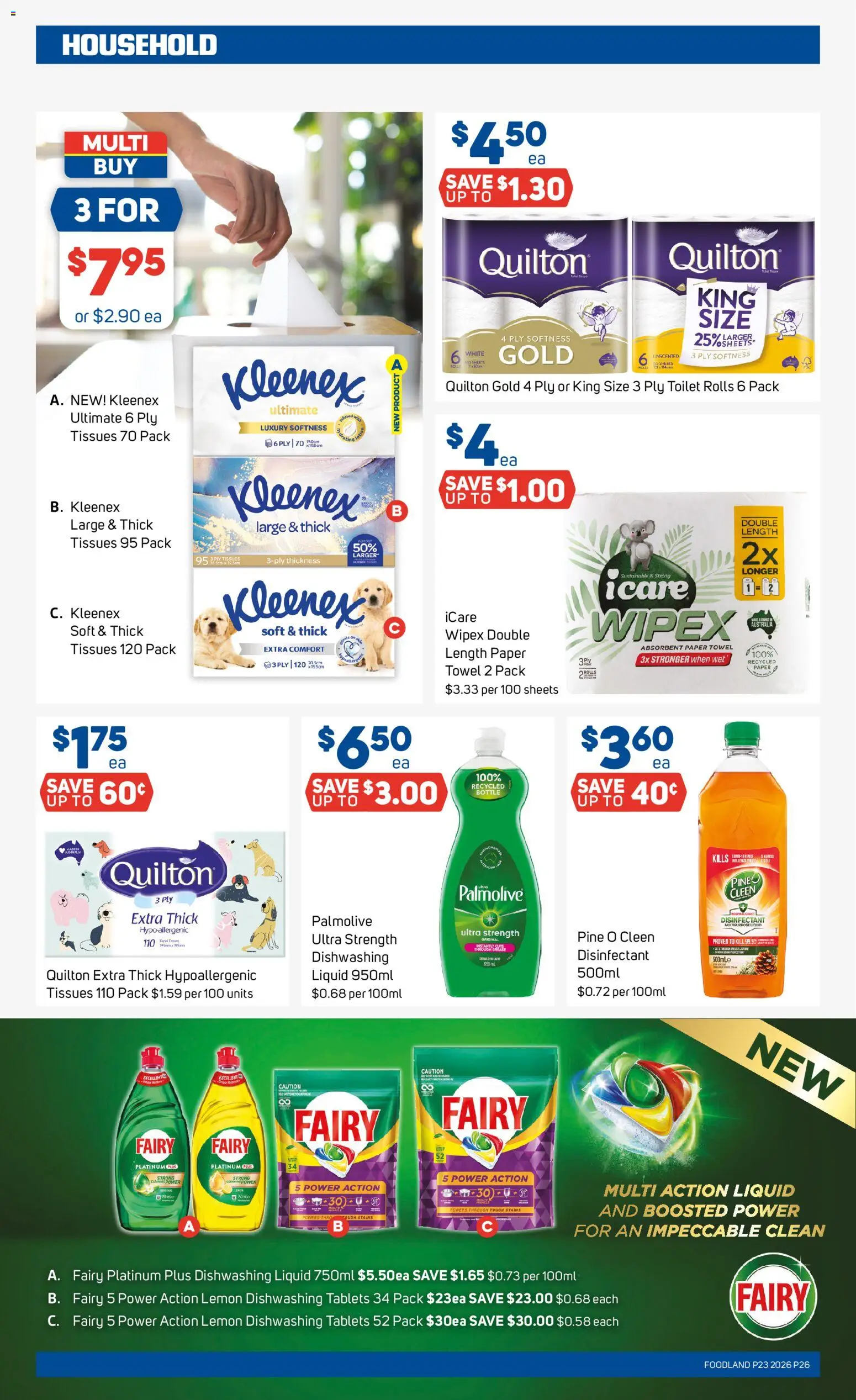 Foodland catalogue - valid from 03.06.2026 | Page: 26 | Products: Toilet, Household, Lemon, Tablets