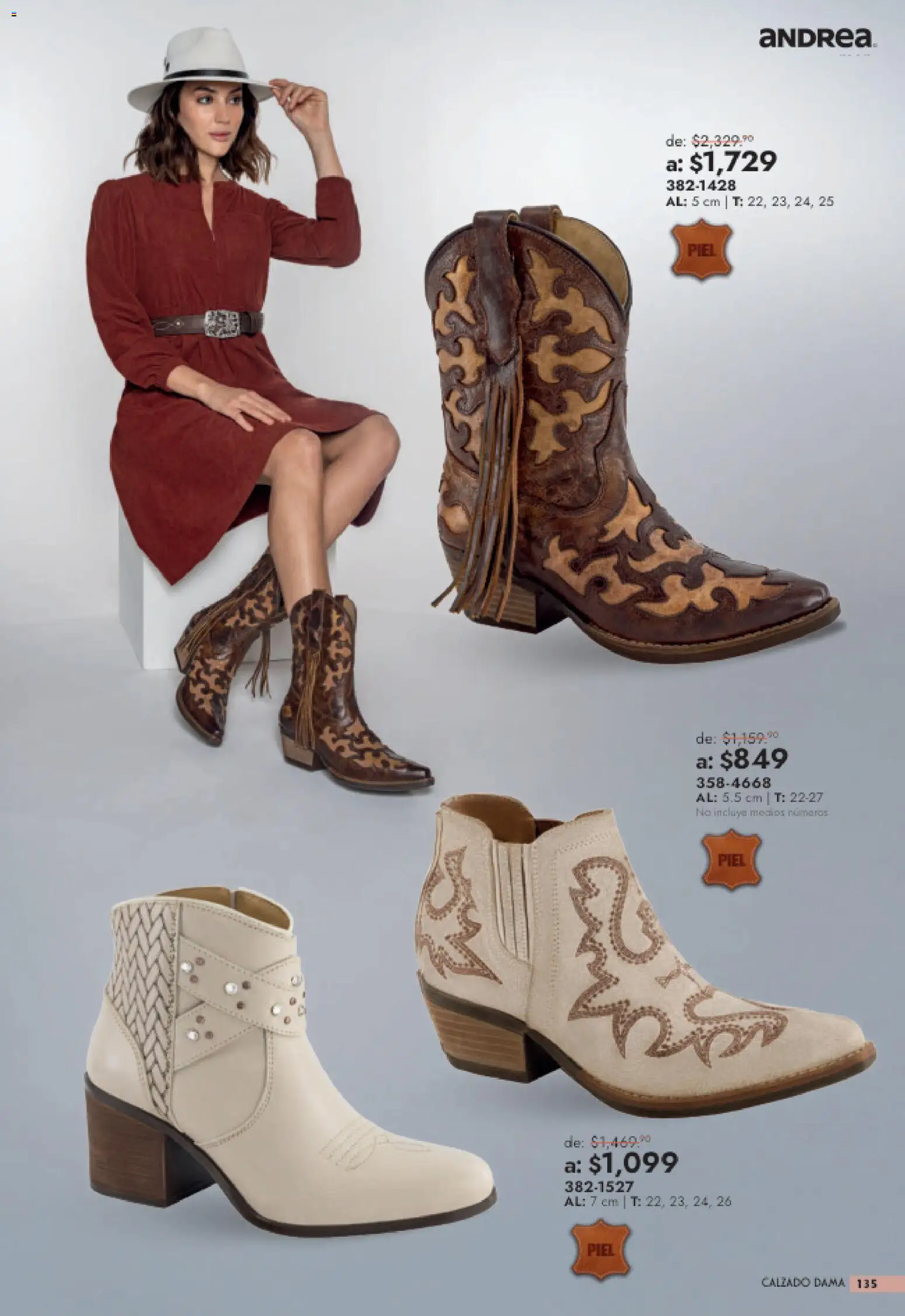 Nuevas ofertas de Andrea válidas en toda la República Mexicana desde el 26/07/2026. ¡Encuentra las mejores ofertas en Andrea catálogo Outlet! | Página: 135
