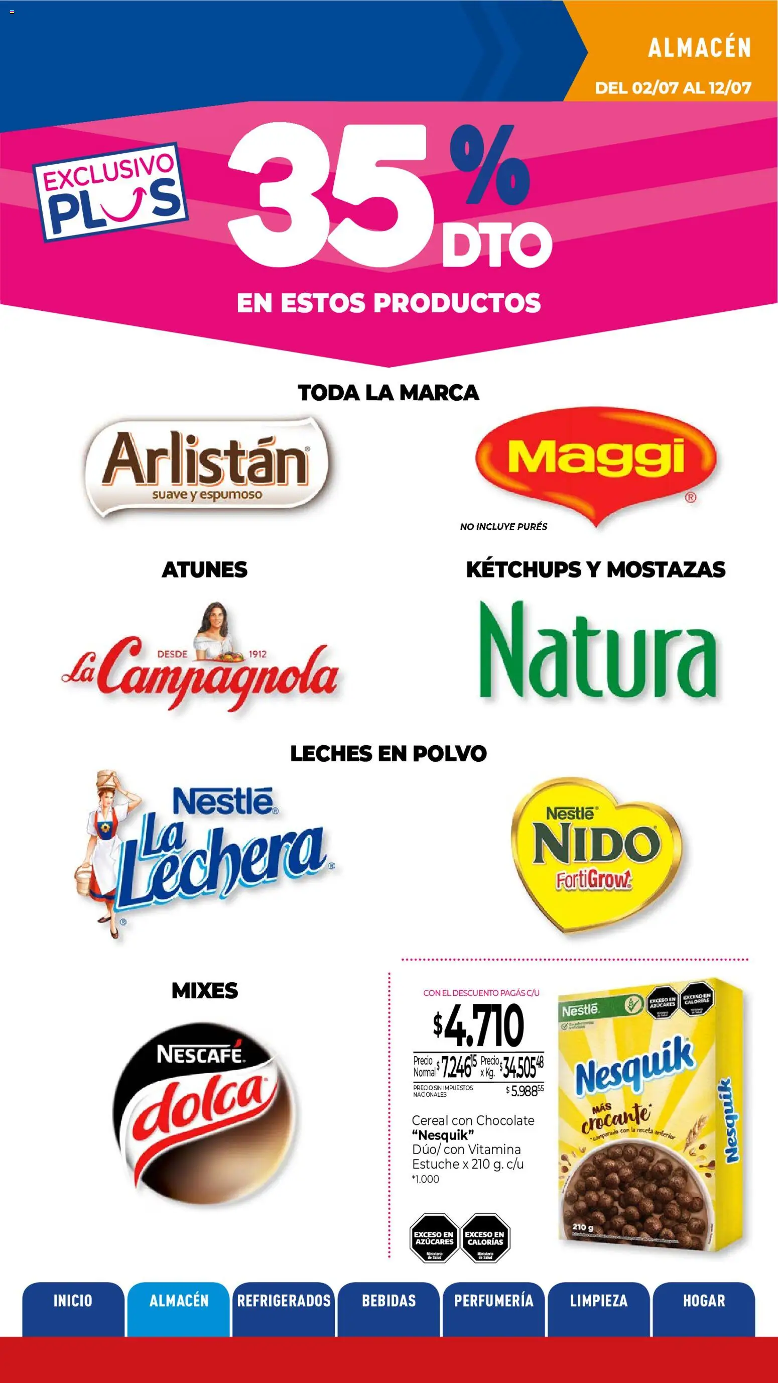 La Anonima catálogo │ válido desde el 02/07/2026 | Página: 8 | Productos: Polvo, Estuche, Chocolate