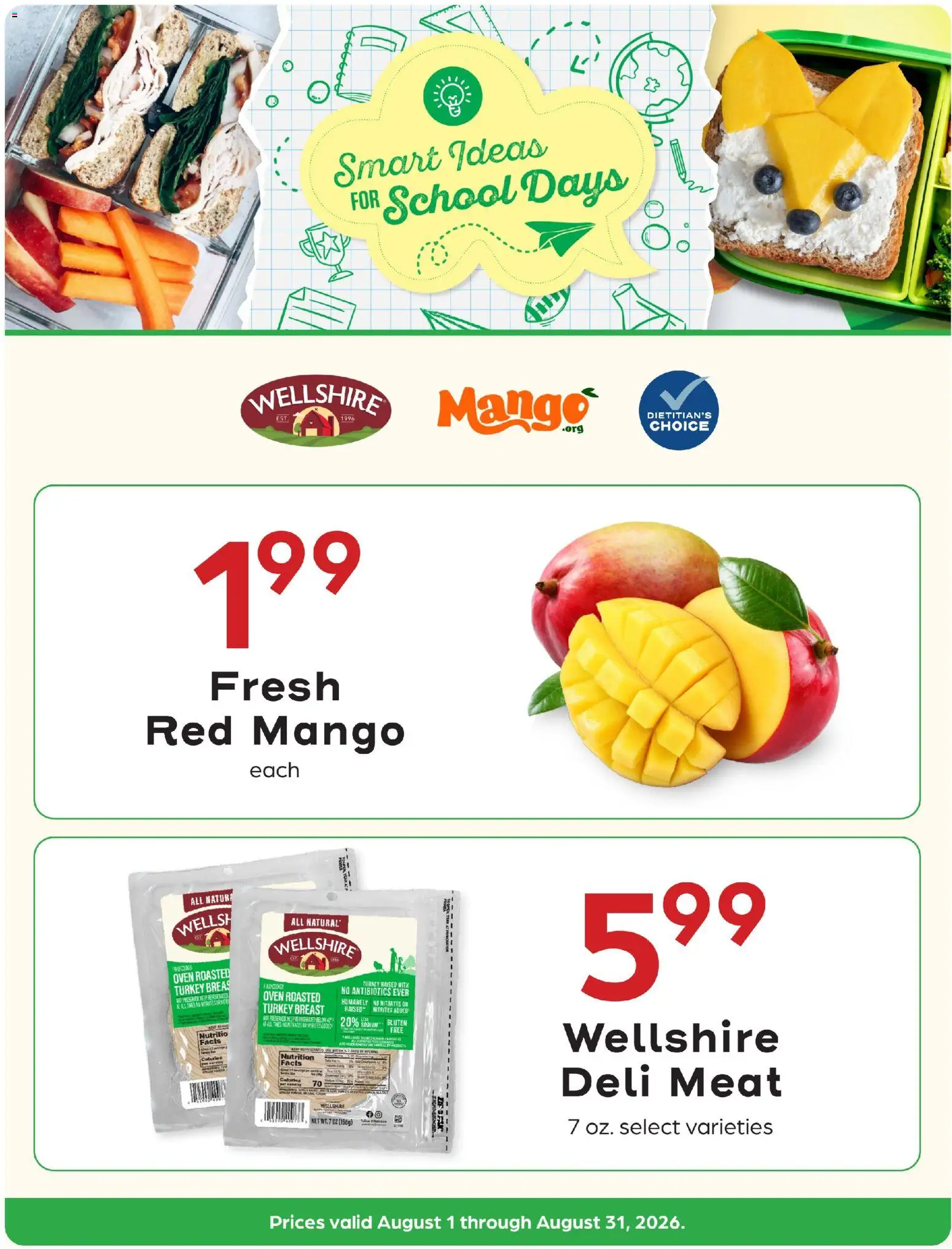 Coborn's Smart Ideas for School Days - valid from 08/01/2026 | Page: 1 | Products: Mango, Oven