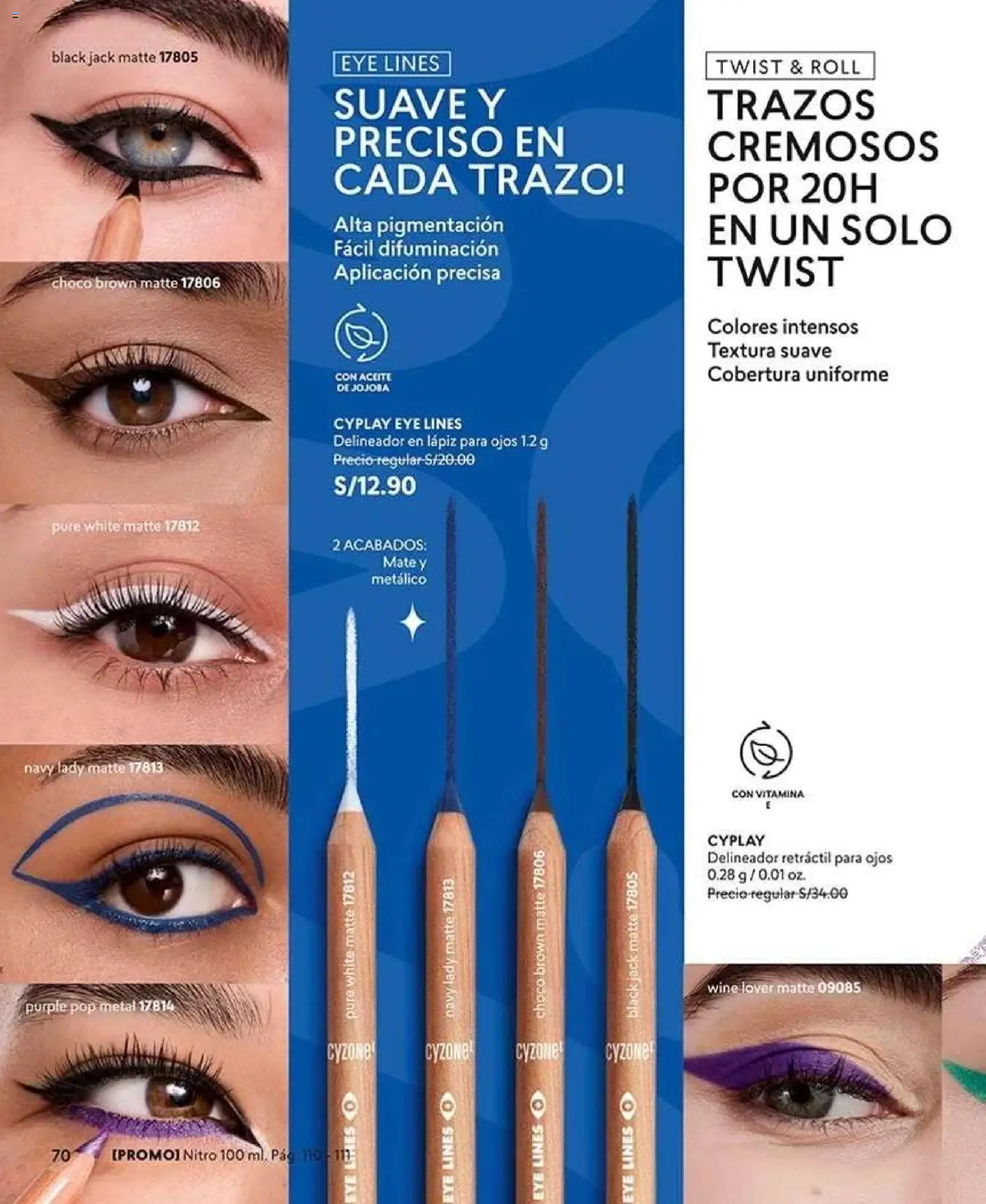 Catálogo CyZone válido desde 22/08/2026 | Página: 70 | Productos: Delineador, Aceite, Puré
