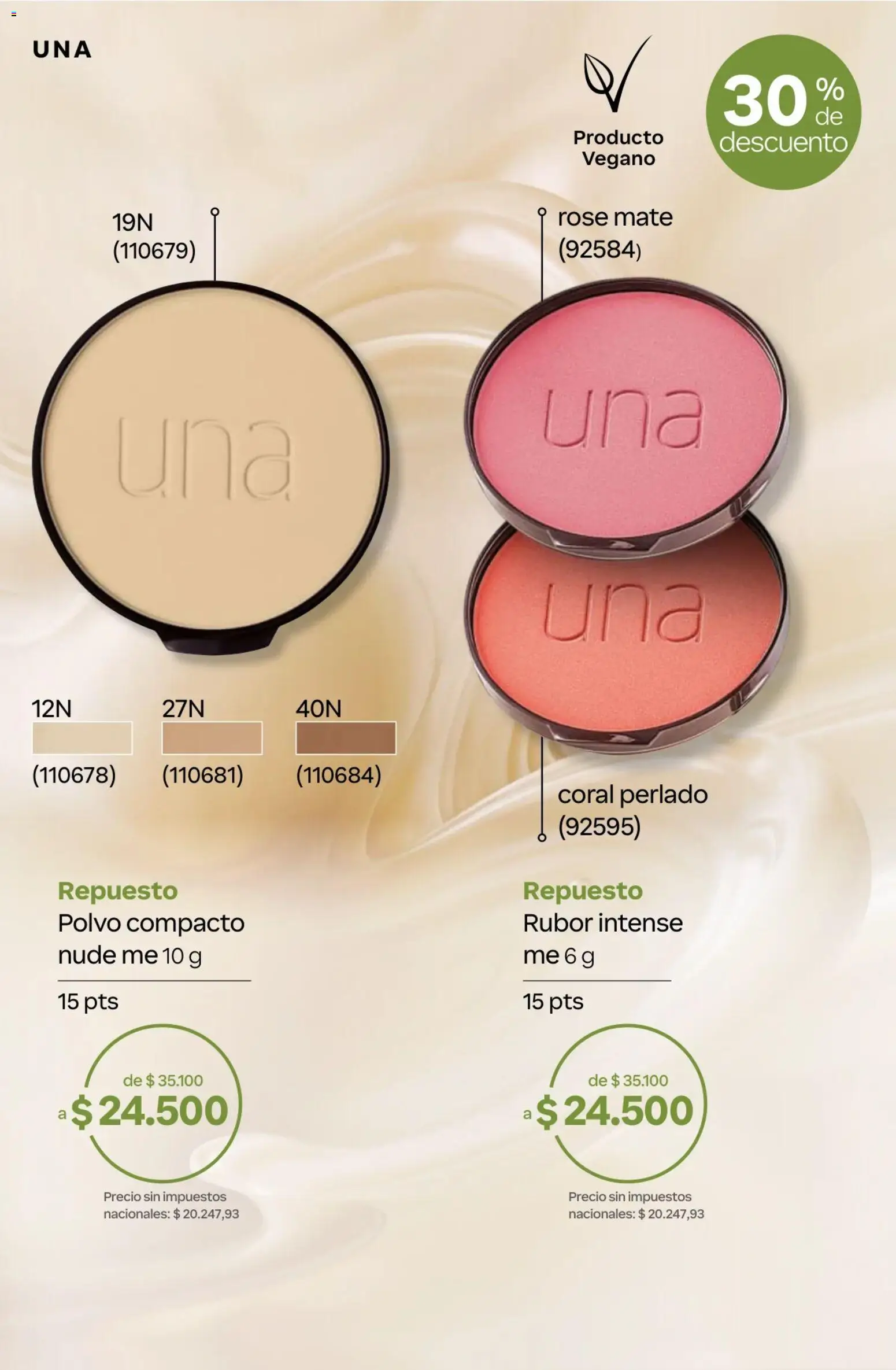Catálogo Natura Ciclo 13 │ válido desde el 02/09/2026 | Página: 40 | Productos: Mate, Rubor, Polvo, Polvo compacto