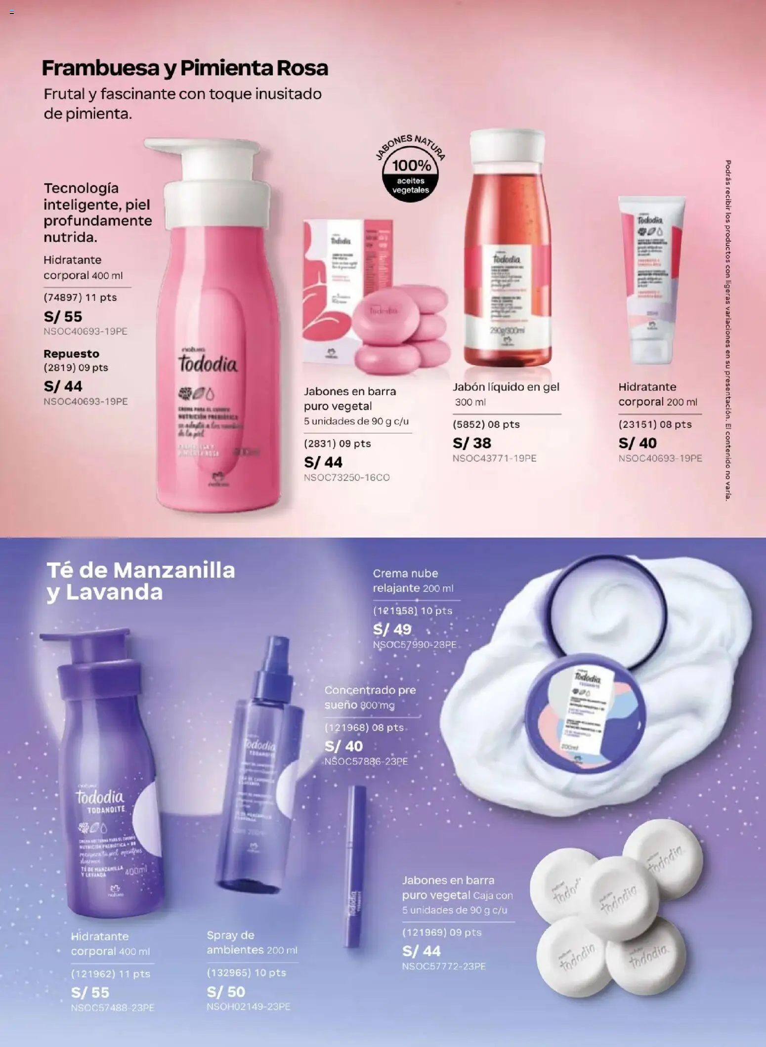 Catálogo Natura válido desde 24.05.2026 | Página: 114 | Productos: Jabón, Caja, Té, Crema