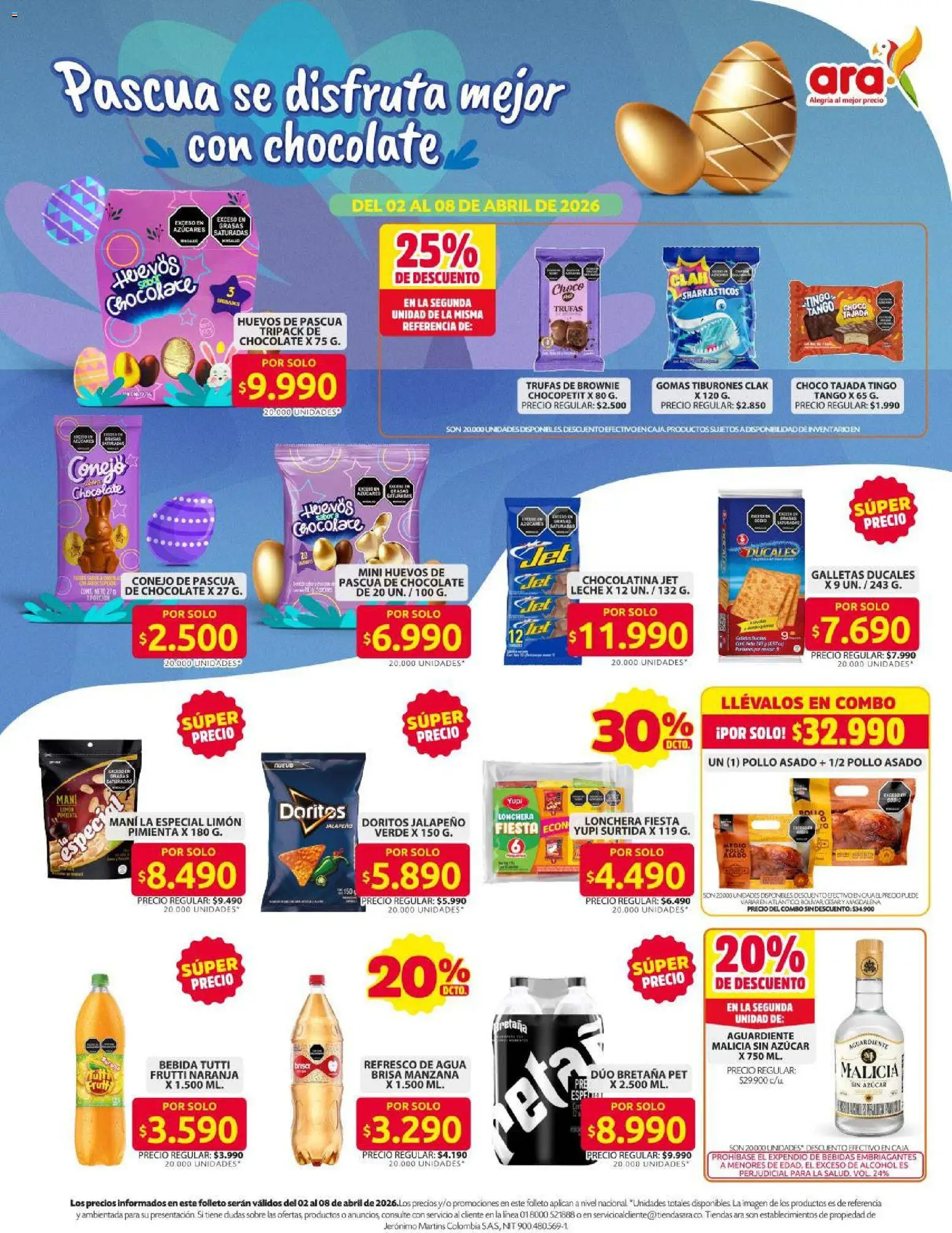 Ara revista - valida desde el 01.04.2026 | Página: 5 | Productos: Pimienta, Gomas, Sobre, Huevos