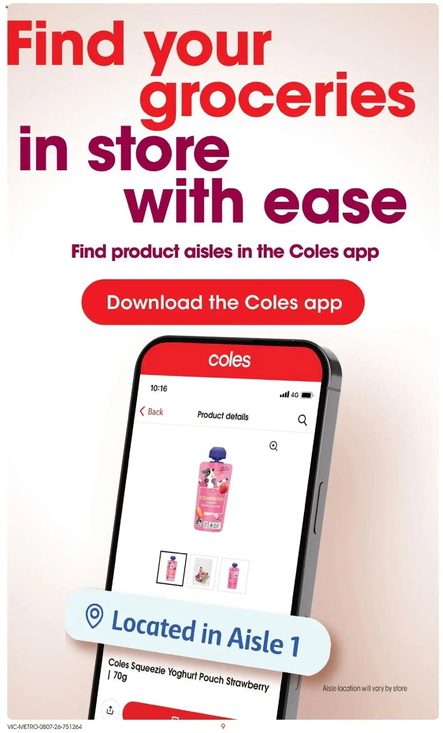 Coles catalogue - valid from 07/07/2026 | Page: 9 | Products: Yoghurt