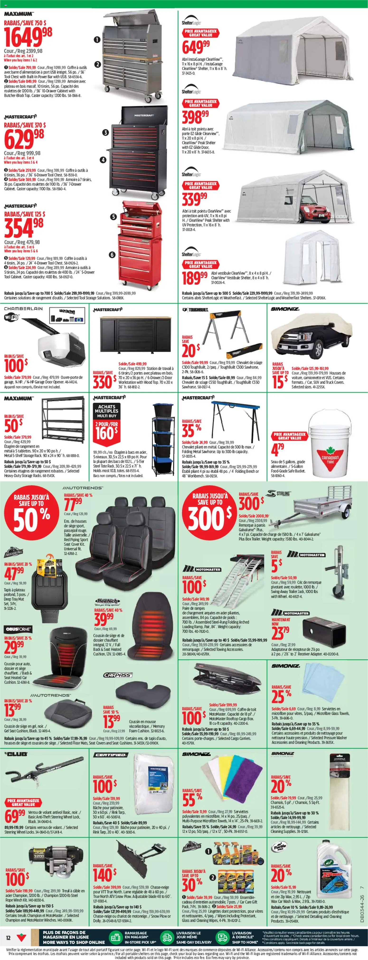 Canadian Tire flyer valid from Oct 29, 2026 | Page: 12