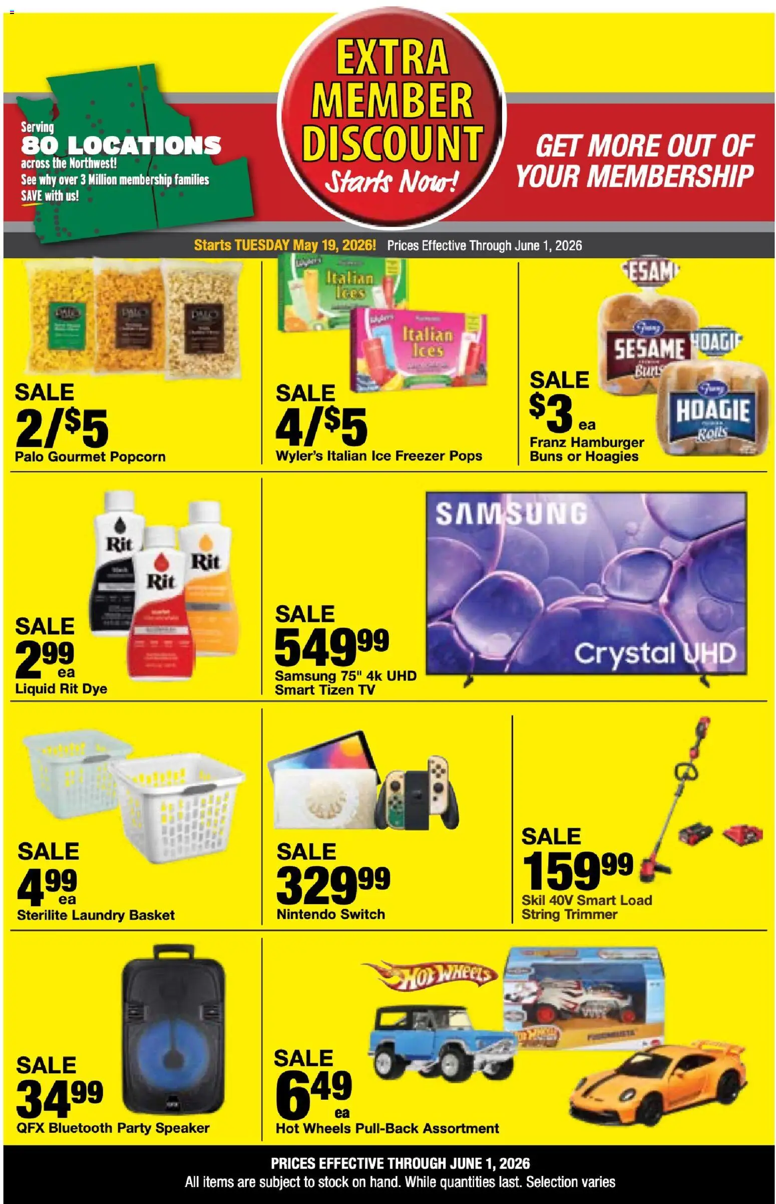 Bi-Mart Extra Member Discount - valid from 19.05.2026 | Page: 13 | Products: Trimmer, Basket, Freezer, Nintendo