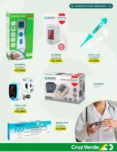 Cruz Verde Descuentos válido desde el 31.08.2026 | Página: 13 | Productos: Termómetro, Tensiómetro, Flexible