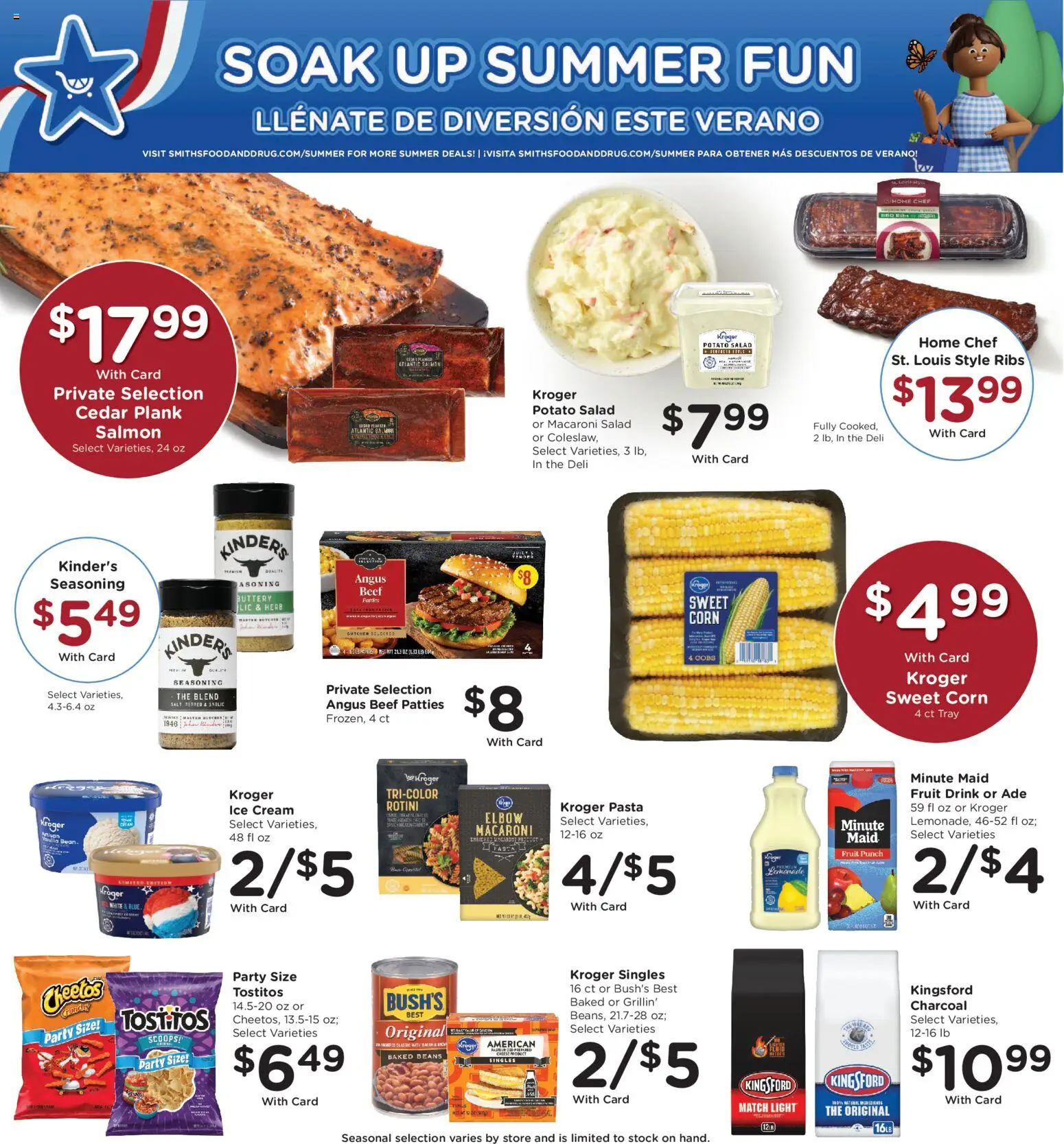 Smith's Weekly Ad - valid from 10.06.2026 | Page: 3 | Products: Cheese, Beef, Salad, Salt