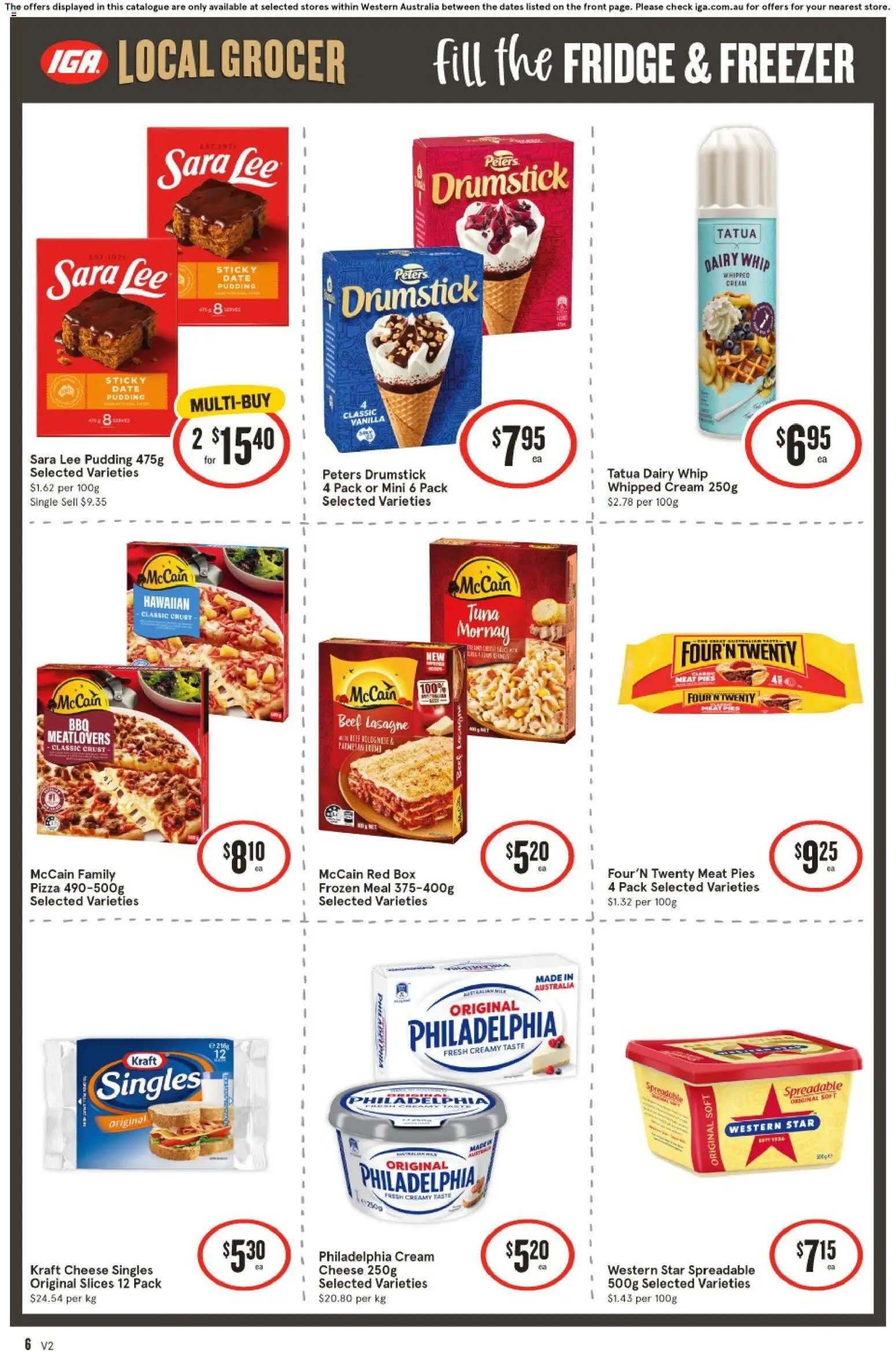 IGA catalogue - valid from 08/07/2026 | Page: 7 | Products: Pizza, Beef, Meat, Cream