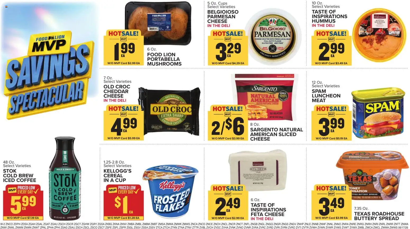 Food Lion Weekly Ad - valid from 17.06.2026 | Page: 14 | Products: Mushrooms, Milk, Cheese, Coffee