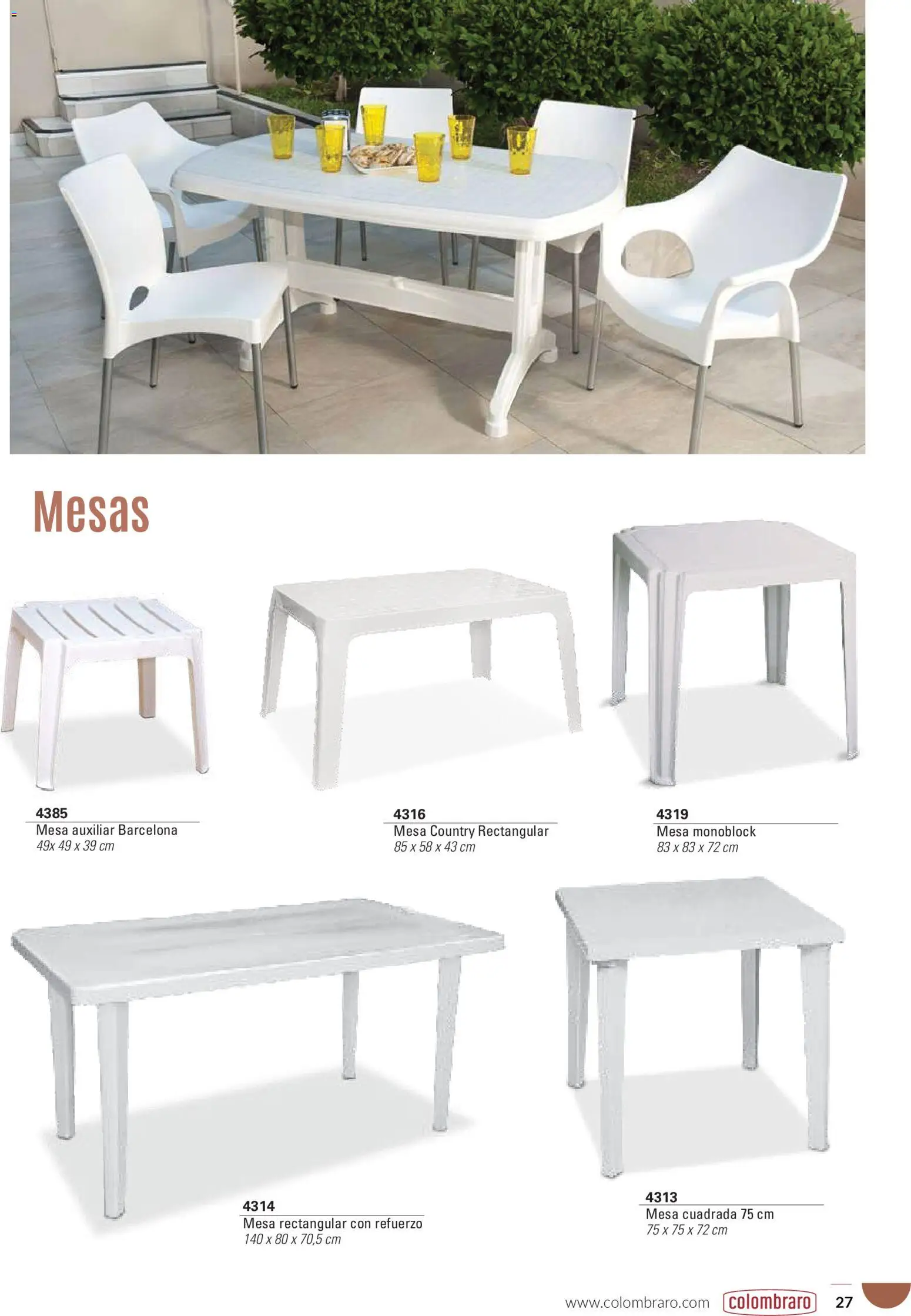 Colombraro catálogo │ válido desde el 26.01.2026 | Página: 27 | Productos: Mesa