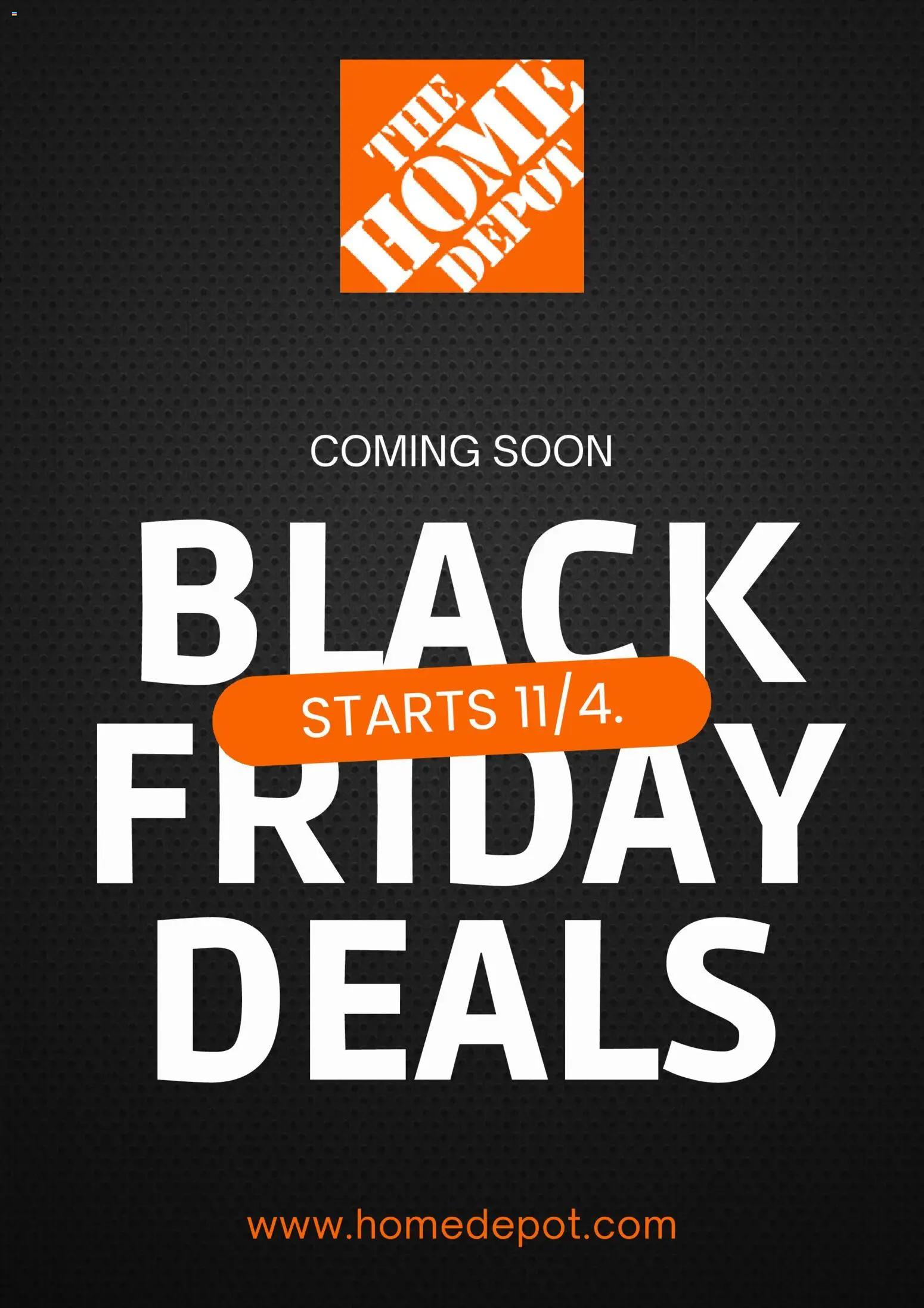 Home Depot Black Friday Notice - valid from 10/19/2026 | Page: 1