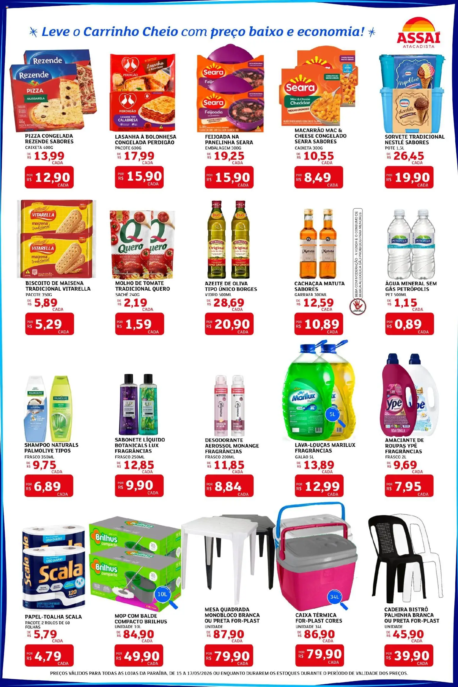 Assaí Atacadista Folheto - válido de 15.05.2026 | Página: 2 | Produtos: Caixa térmica, Caixa, Baixo, Mussarela