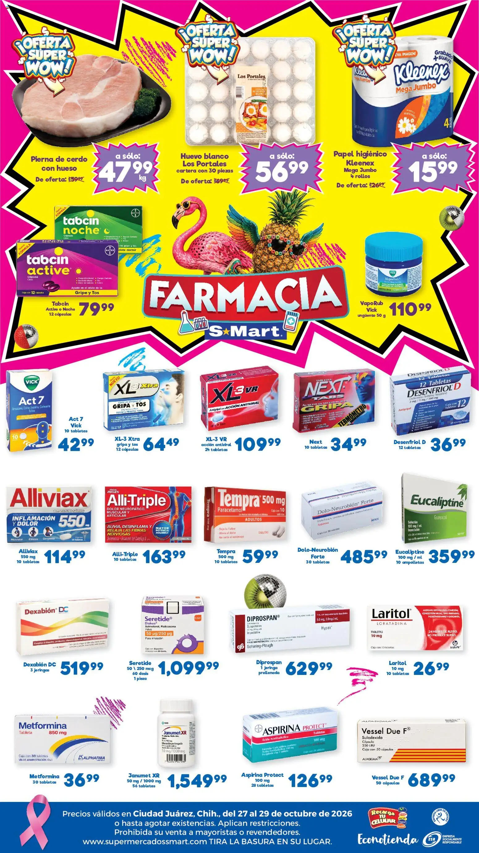 Nuevas ofertas de S-Mart válidas en toda la República Mexicana desde el 27/10/2026. ¡Encuentra las mejores ofertas en S-Mart folleto Juárez! | Página: 4