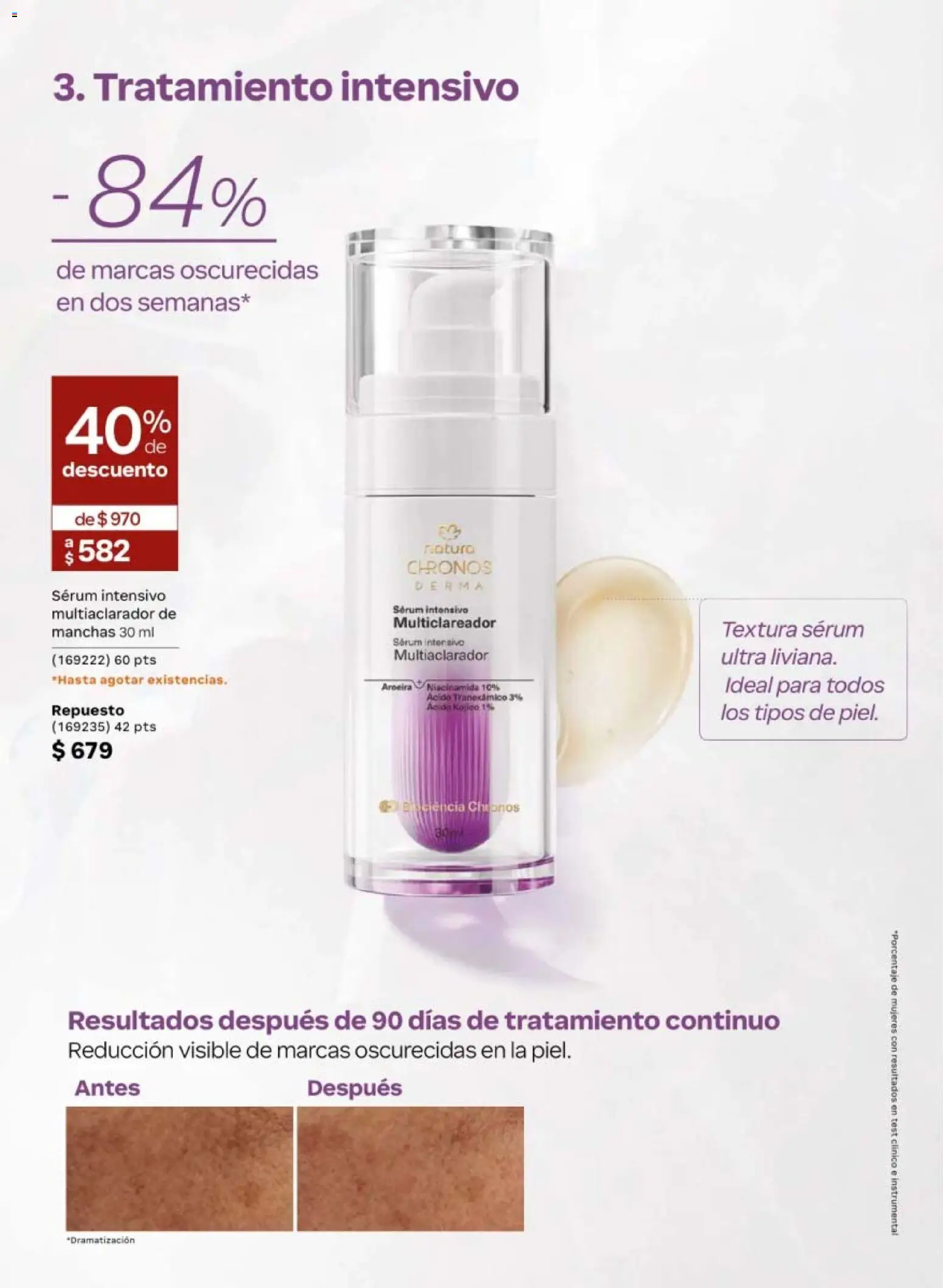 Nuevas ofertas de Natura válidas en toda la República Mexicana desde el 10/07/2026. ¡Encuentra las mejores ofertas en Natura campaña 11 2026! | Página: 72 | Productos: Serum