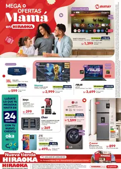 Vista previa de folleto Hiraoka - Mega ofertas Mamá de la Hiraoka válido desde 01.05.2026