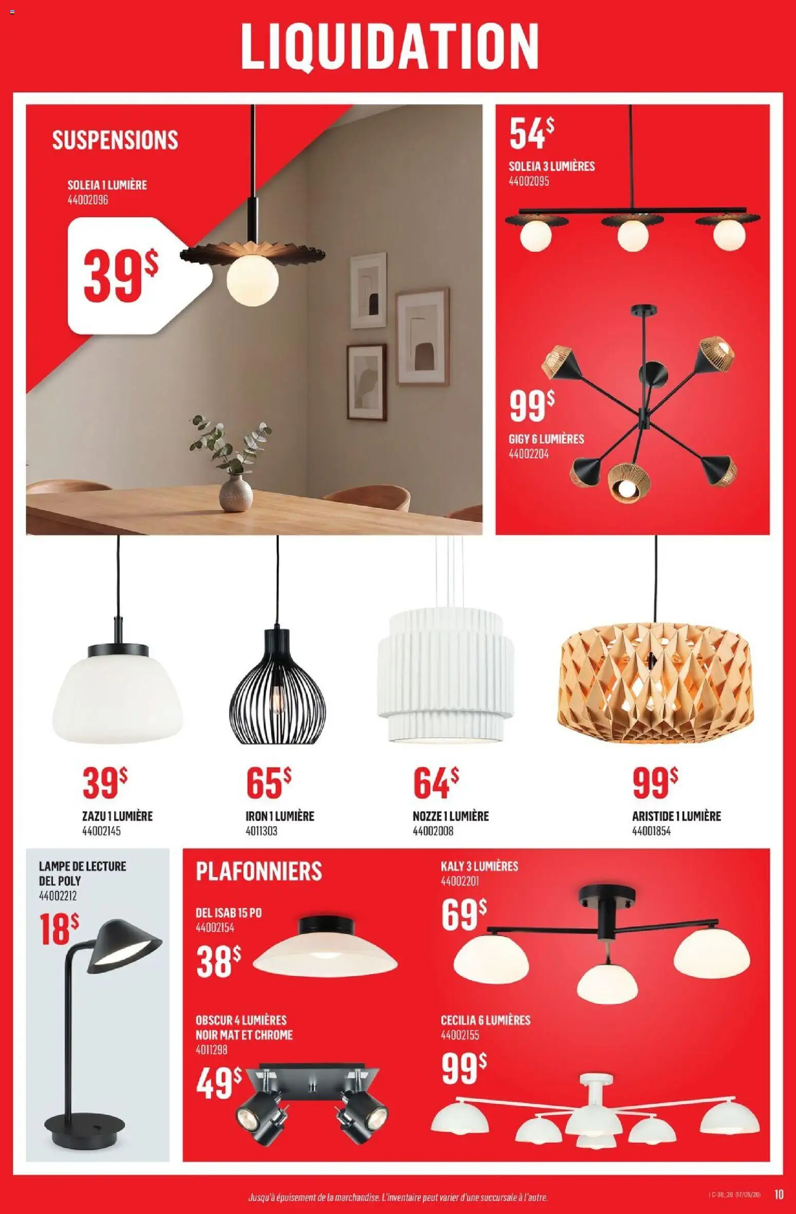 Canac flyer valid from Sep 17, 2026 | Page: 10 | Products: Iron