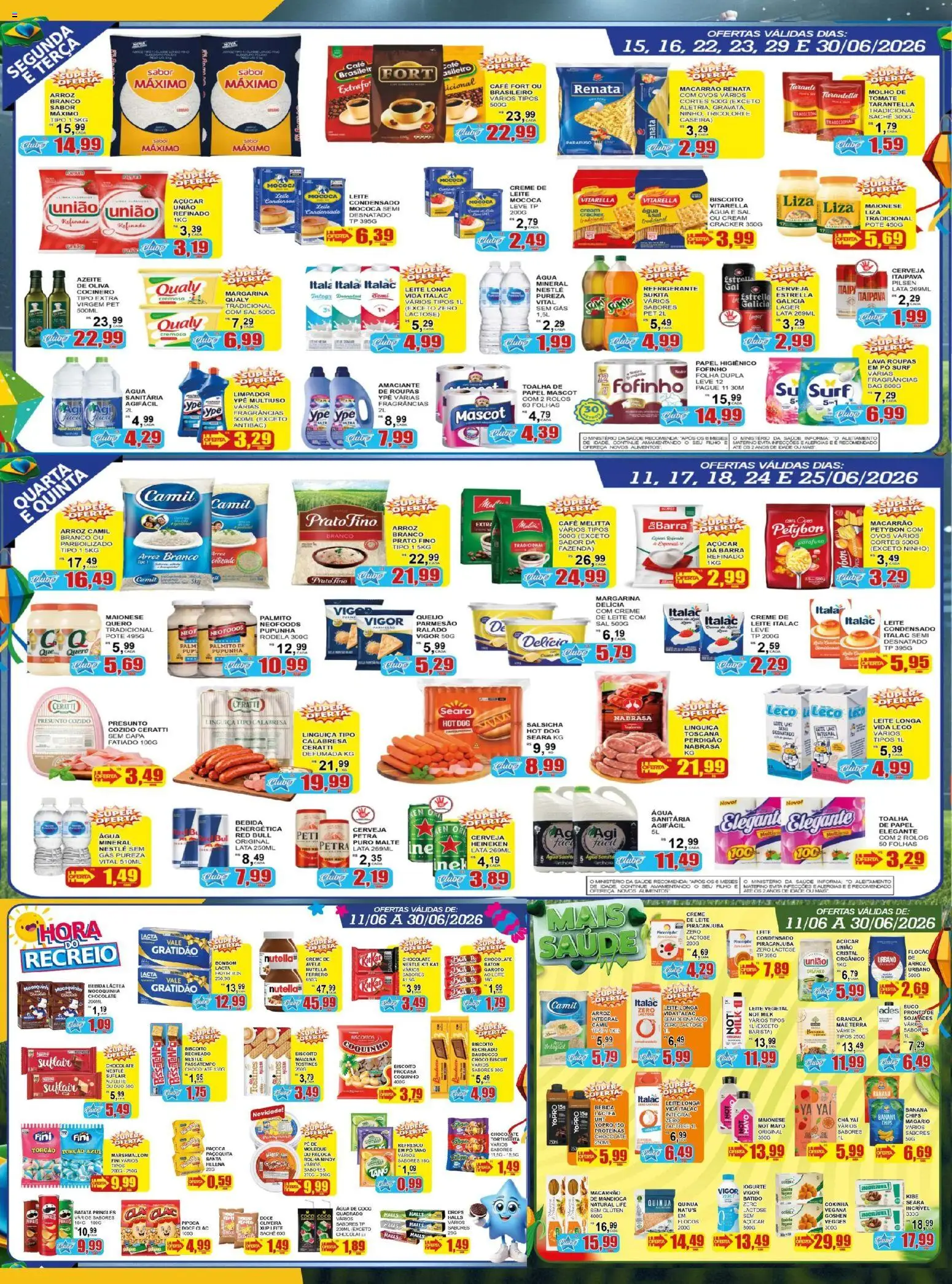Estrela Azul Folheto - válido de 11.06.2026 | Página: 2 | Produtos: Palmito, Presunto, Açúcar, Avelã