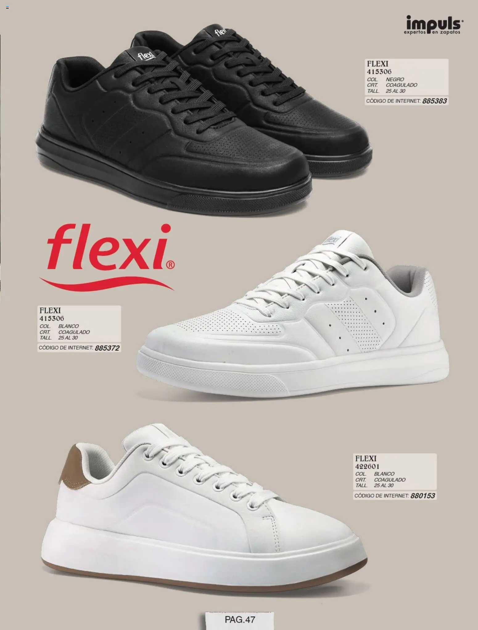 Nuevas ofertas de Impuls válidas en toda la República Mexicana desde el 01/07/2026. ¡Encuentra las mejores ofertas en Impuls catálogo Caballero! | Página: 49 | Productos: Zapatos