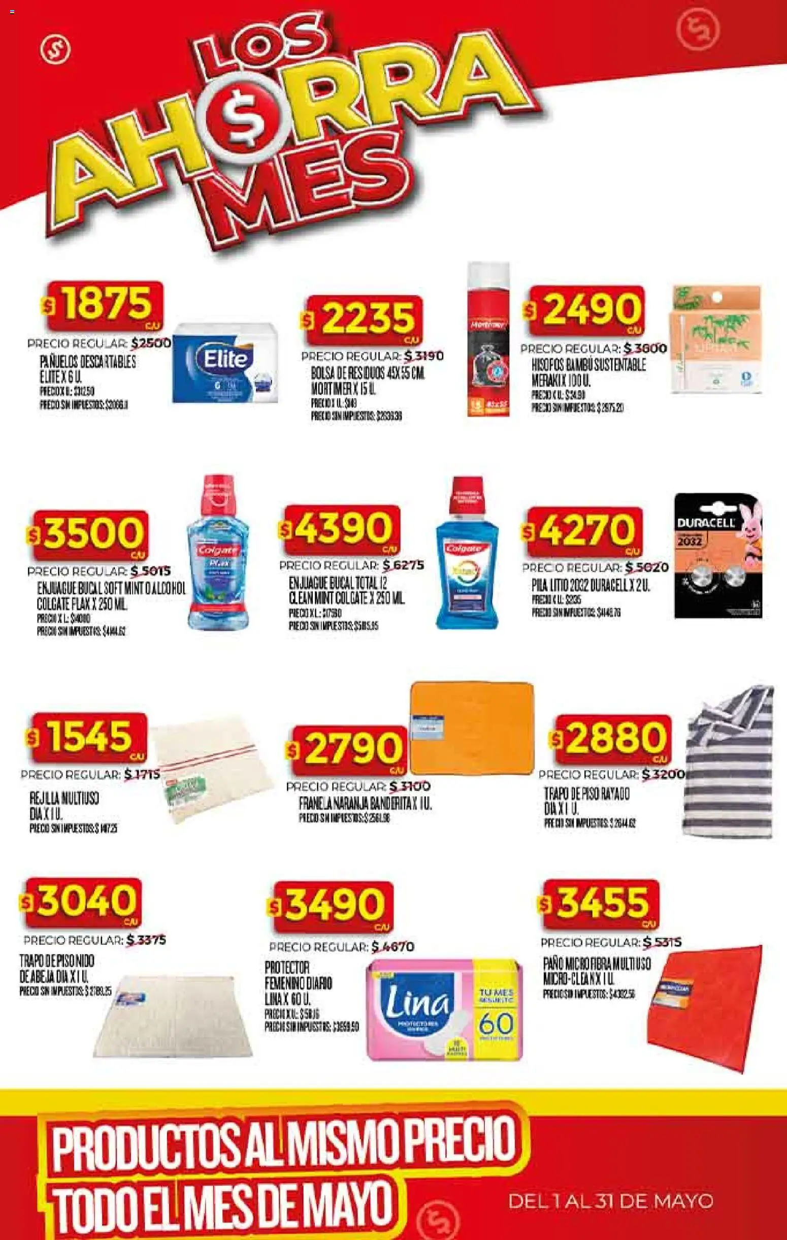 Dia - Ofertas - Todas las tiendas │ válido desde el 01.05.2026 | Página: 19 | Productos: Trapo de piso, Rejilla, Lima, Enjuague bucal