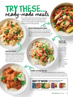 Preview of Woolworths Fresh Ideas magazine - valid from 01.05.2026 | Page: 91 | Products: Bacon, Curry, Butter, Rice