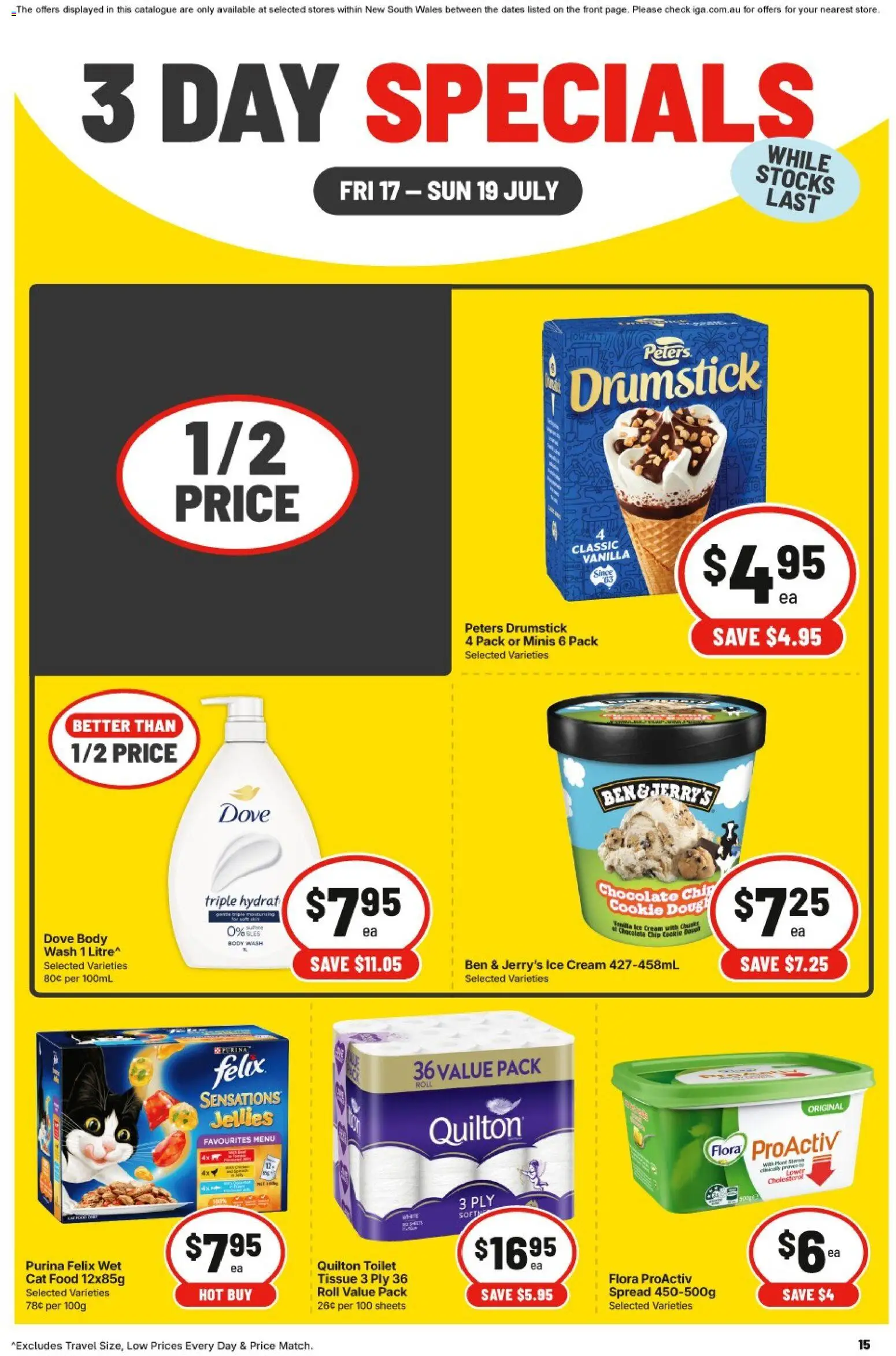IGA catalogue - valid from 17/07/2026 | Page: 2 | Products: Toilet, Chocolate, Cream, Ice cream