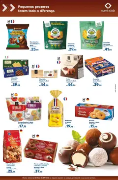 Sam's Club ofertas Sabores que Aquecem - Pré-Visualização do folheto da loja Sam's Club, válido de 23/06/2026 | Página: 5 | Produtos: Chocolate di costa, Biscoito, Leite, Pão
