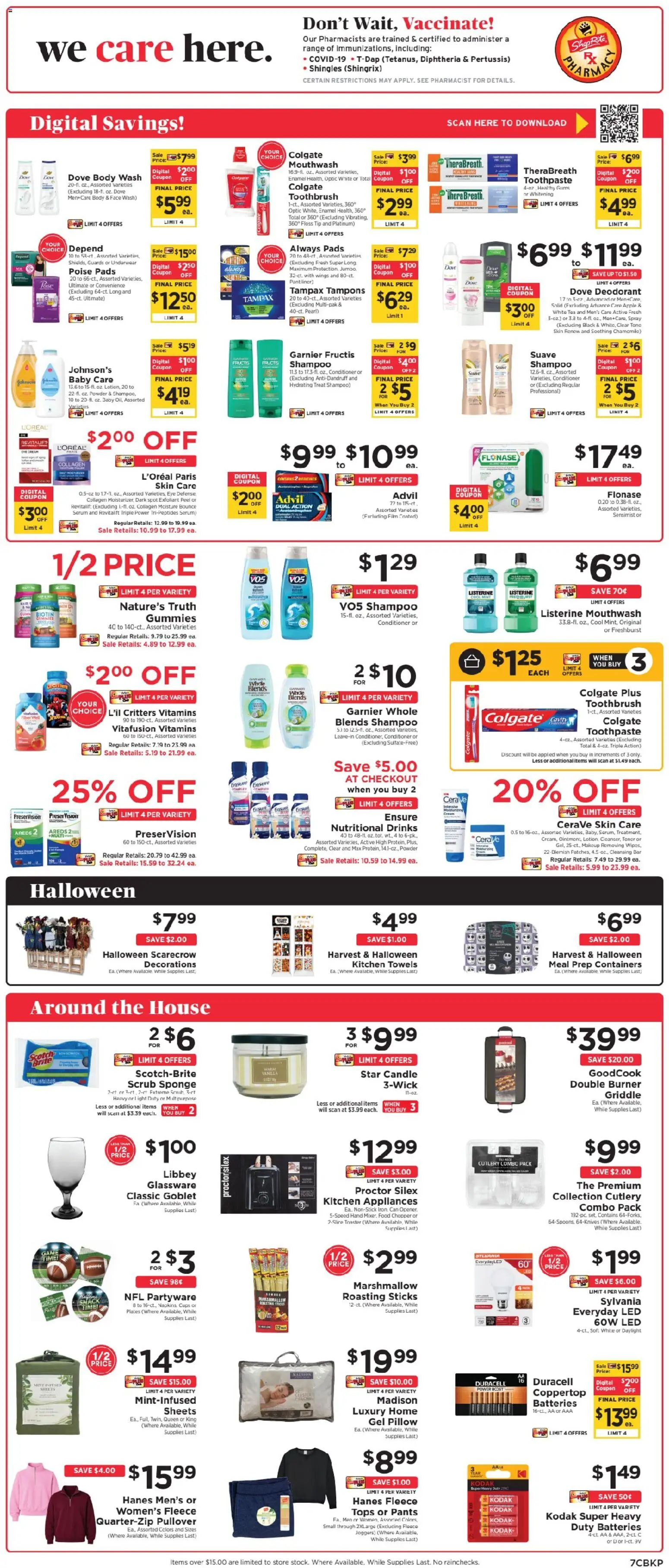 ShopRite Weekly Ad - valid from 09/13/2026 | Page: 8 | Products: Zinc, Pillow, Eye Cream, Iron