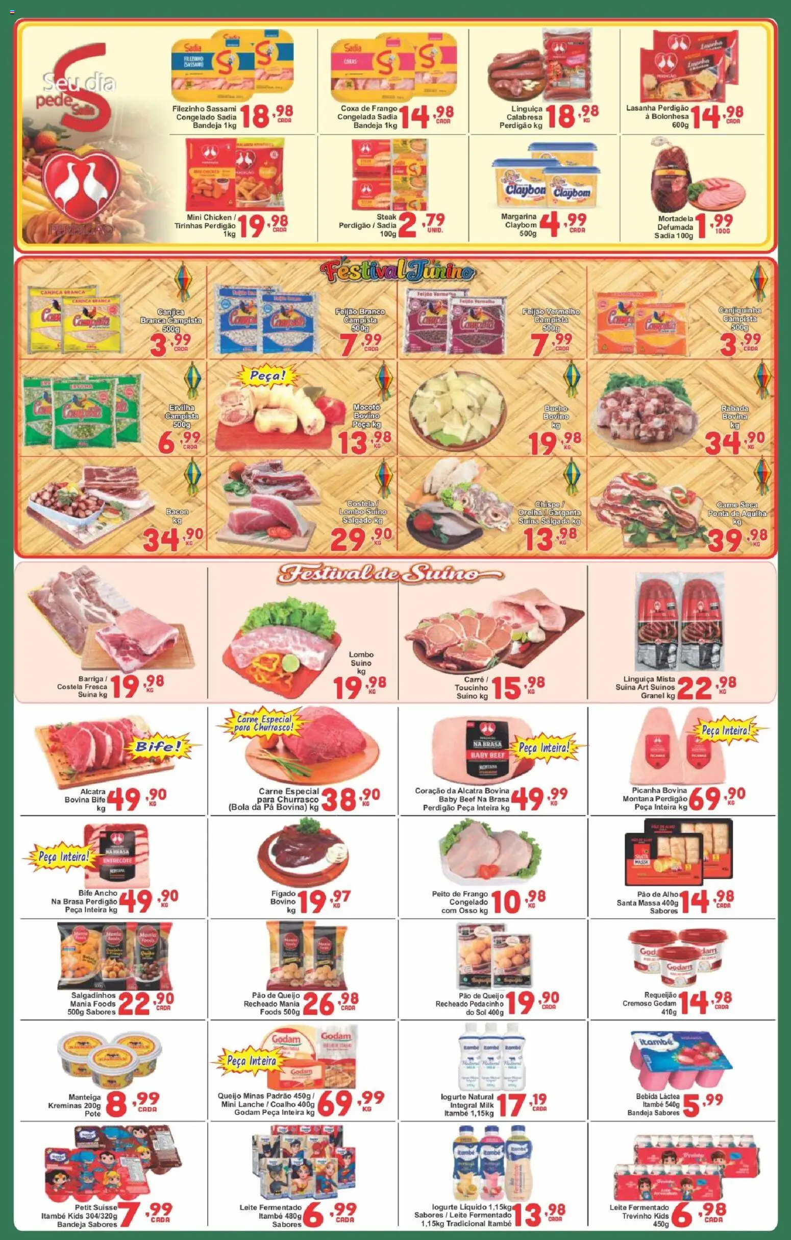 Rede Super Compras Folheto - válido de 15.06.2026 | Página: 3 | Produtos: Feijão, Carne, Margarina, Pão de queijo