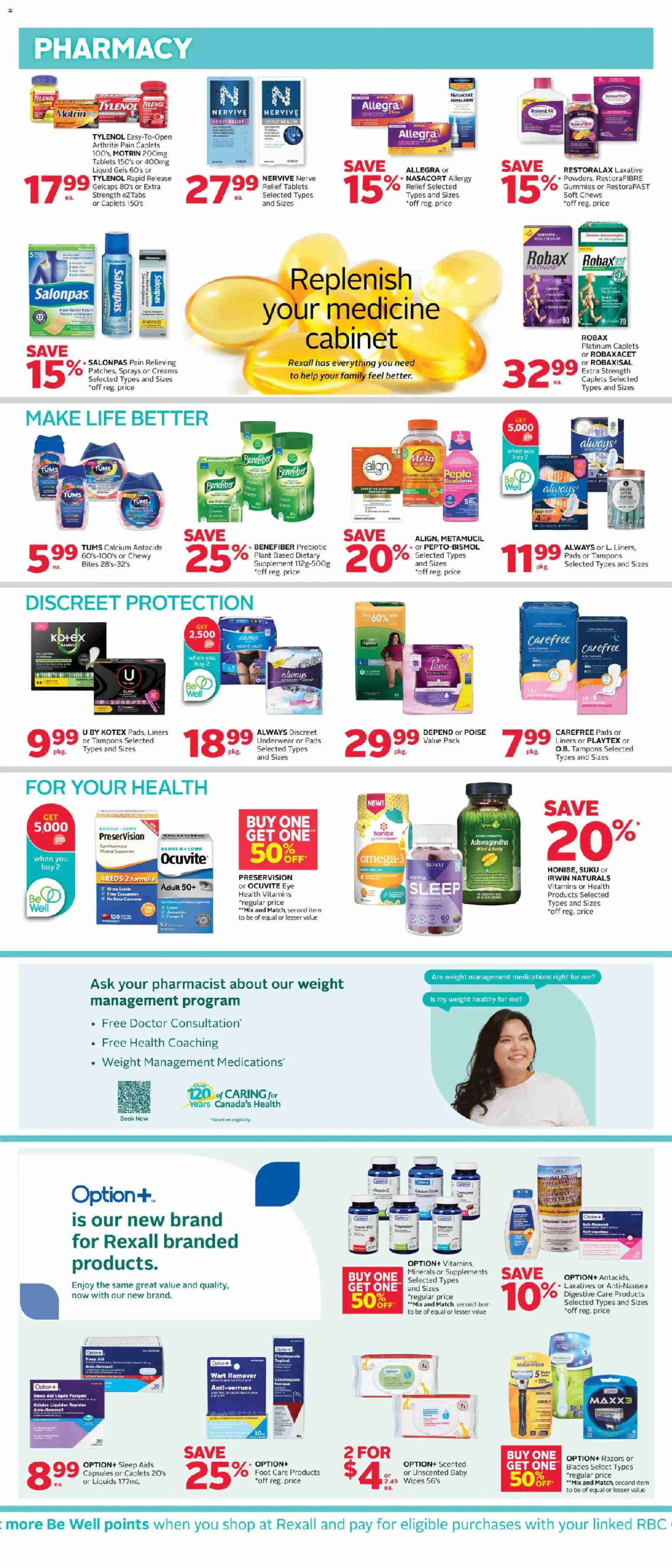 Rexall flyer valid from 29.05.2026 | Page: 8 | Products: Cabinet, Underwear