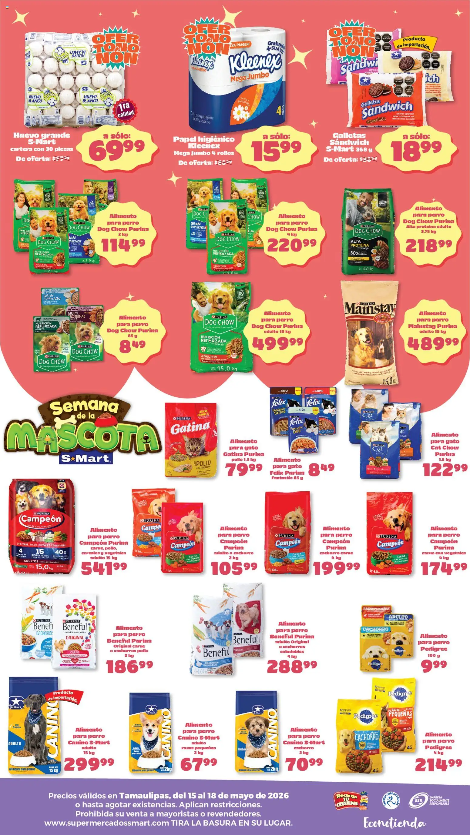Nuevas ofertas de S-Mart válidas en toda la República Mexicana desde el 15.05.2026. ¡Encuentra las mejores ofertas en S-Mart folleto Ofertas de feria Matamoros! | Página: 2