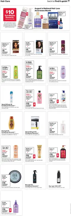 Preview of CVS Pharmacy weekly ads valid from 08/02/2026 | Page: 13 | Products: Plum, Shampoo, Conditioner, Hair conditioner
