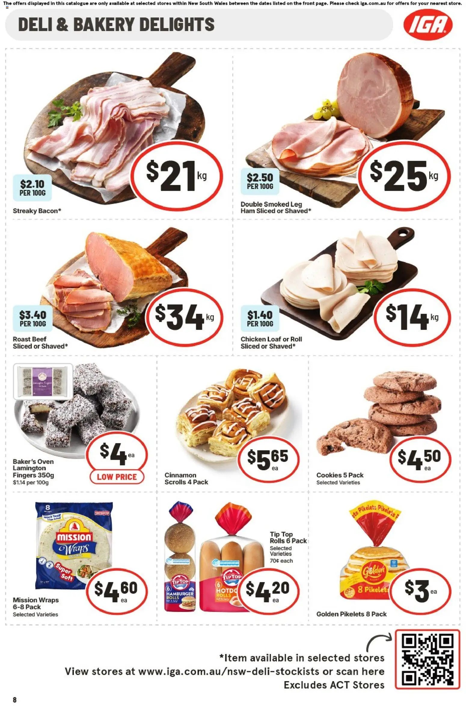 IGA catalogue - valid from 26/08/2026 | Page: 8 | Products: Walnuts, Tomatoes, Mandarins, Baby spinach