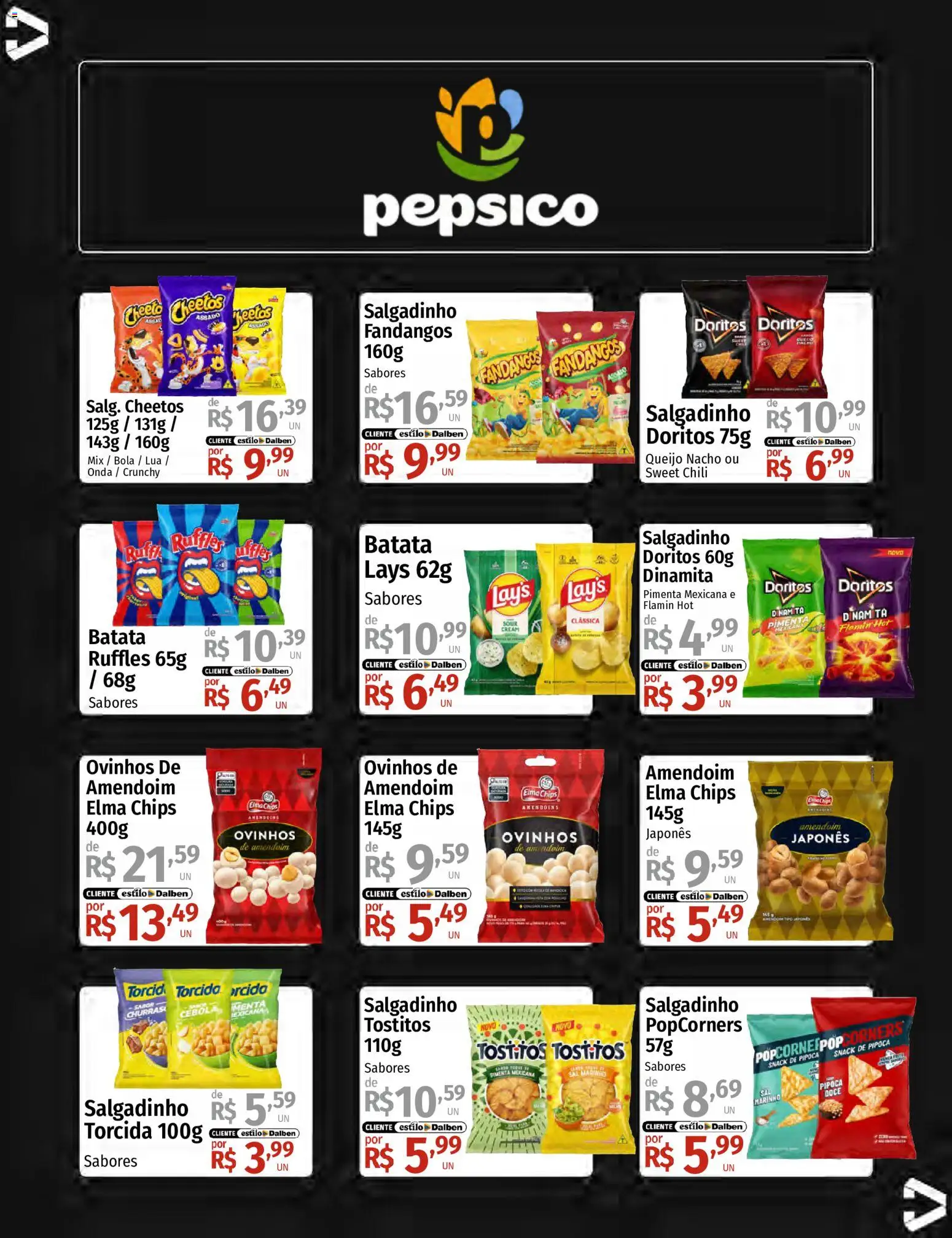 Supermercado Dalben Folheto - válido de 15.06.2026 | Página: 15 | Produtos: Amendoim, Elma Chips, Queijo, Batata