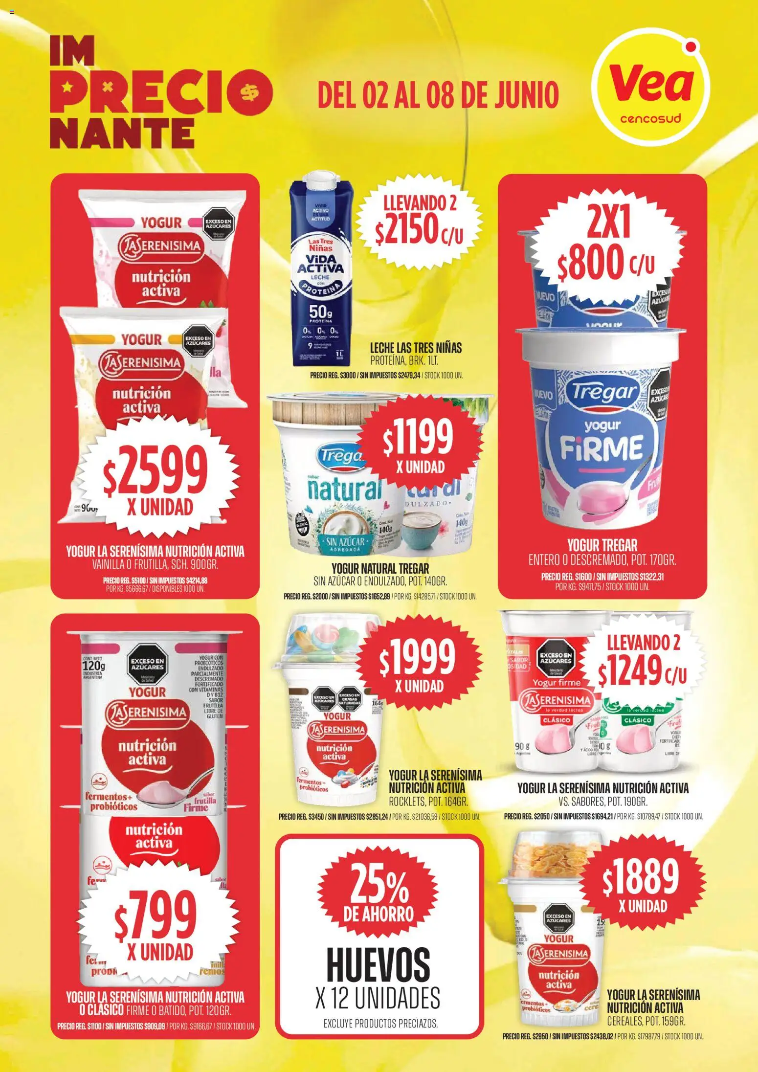Vea - Oferta imPRECIOnante │ válido desde el 02.06.2026 | Página: 6 | Productos: Vitaminas, Azucar, Leche, Yogur