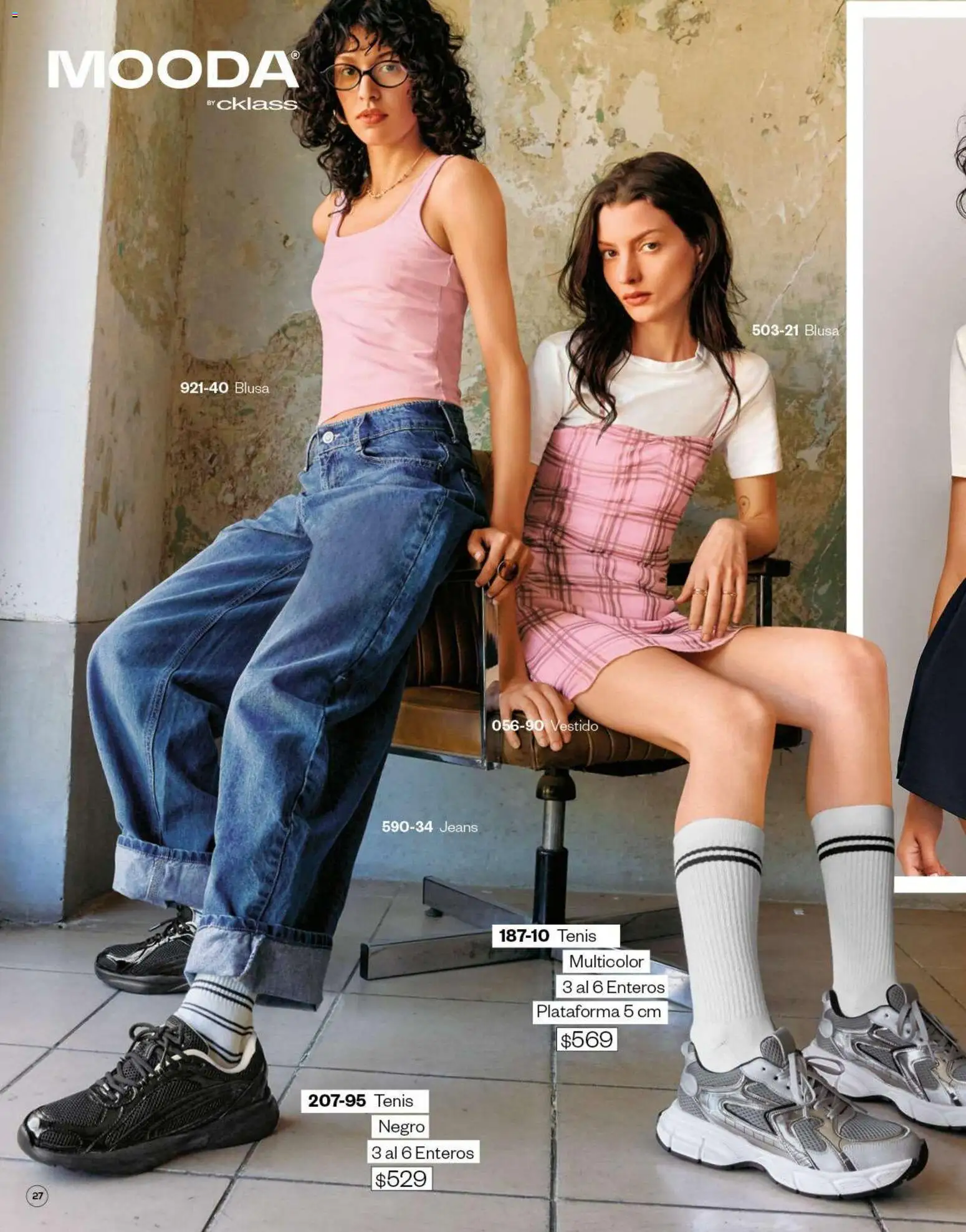 Nuevas ofertas de Cklass válidas en toda la República Mexicana desde el 05.03.2026. ¡Encuentra las mejores ofertas en Cklass catálogo Verano Mooda! | Página: 28 | Productos: Blusa, Tenis, Vestido