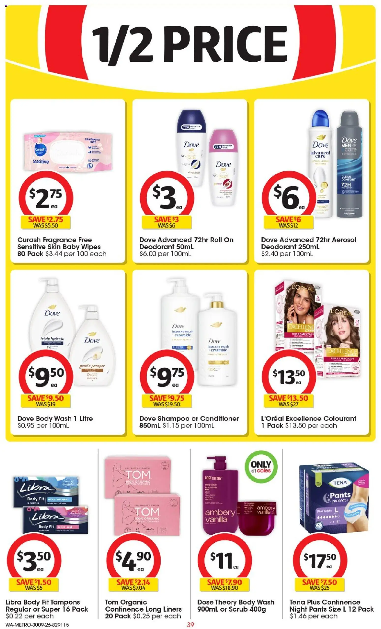 Coles catalogue - valid from 30/09/2026 | Page: 39 | Products: Milk, Oats, Coconut, Vitamin