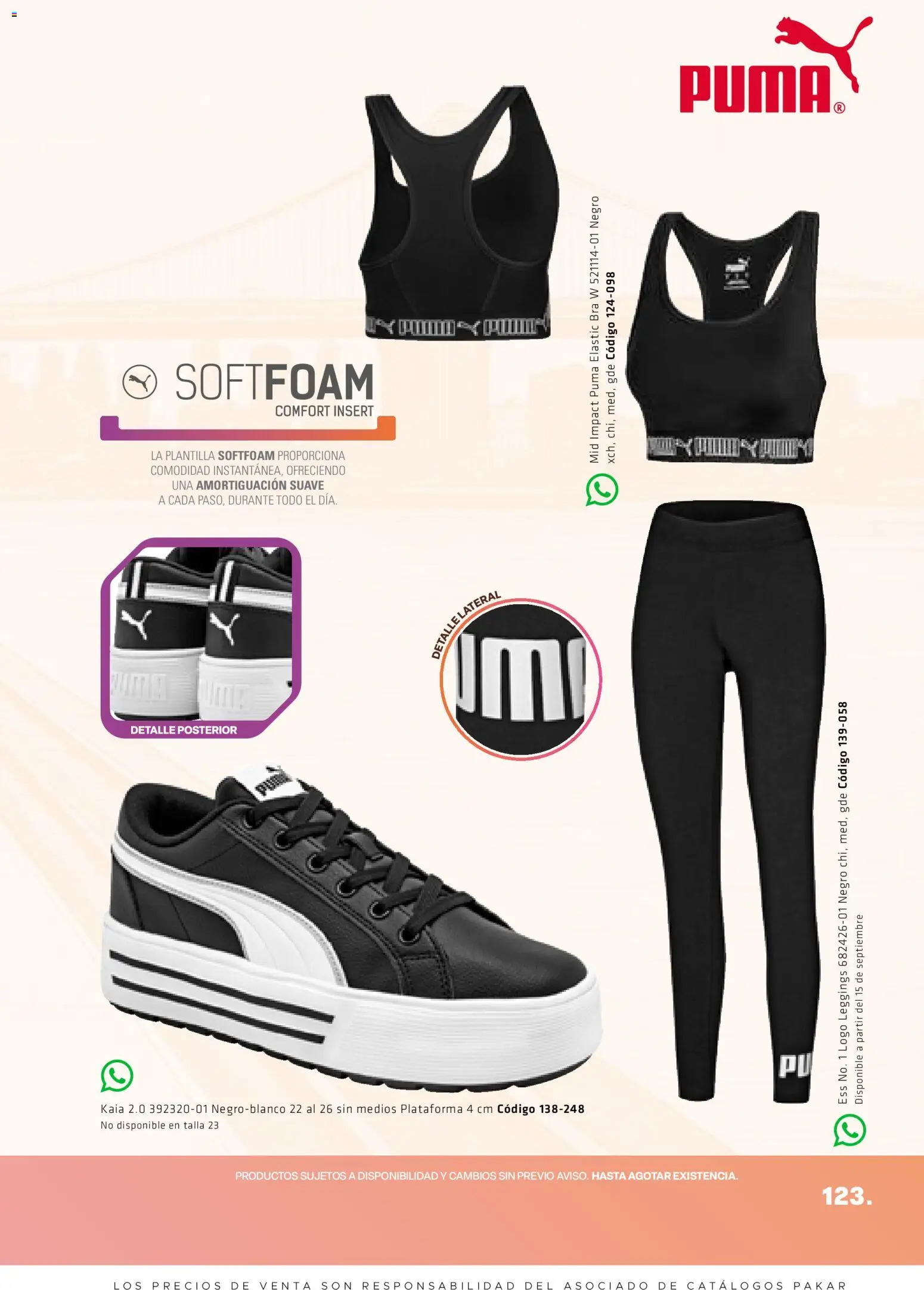 Nuevas ofertas de SC Pakar válidas en toda la República Mexicana desde el 28/08/2026. ¡Encuentra las mejores ofertas en SC Pakar catálogo Otoño! | Página: 123 | Productos: Leggings