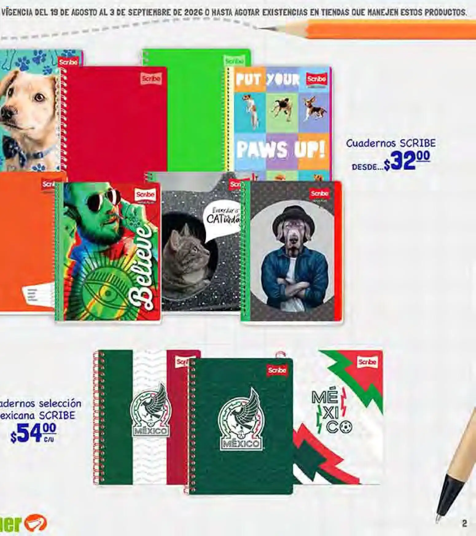 Nuevas ofertas de La Comer válidas en toda la República Mexicana desde el 19/08/2026. ¡Encuentra las mejores ofertas en La Comer folleto! | Página: 3 | Productos: Cuadernos