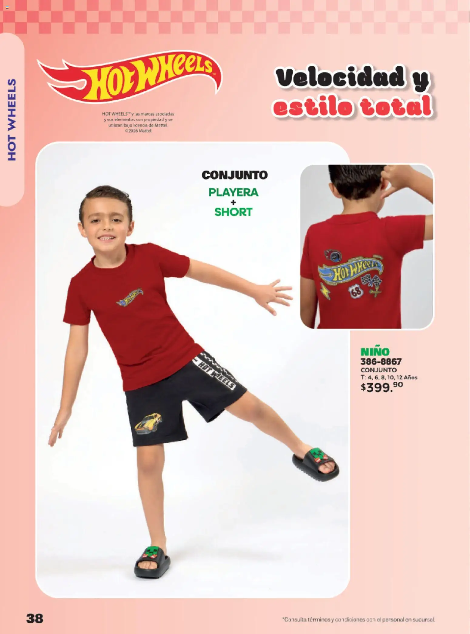 Nuevas ofertas de Andrea válidas en toda la República Mexicana desde el 24.05.2026. ¡Encuentra las mejores ofertas en Andrea catálogo Lo más divertindo en ropa! | Página: 38 | Productos: Playera, Conjunto, Short