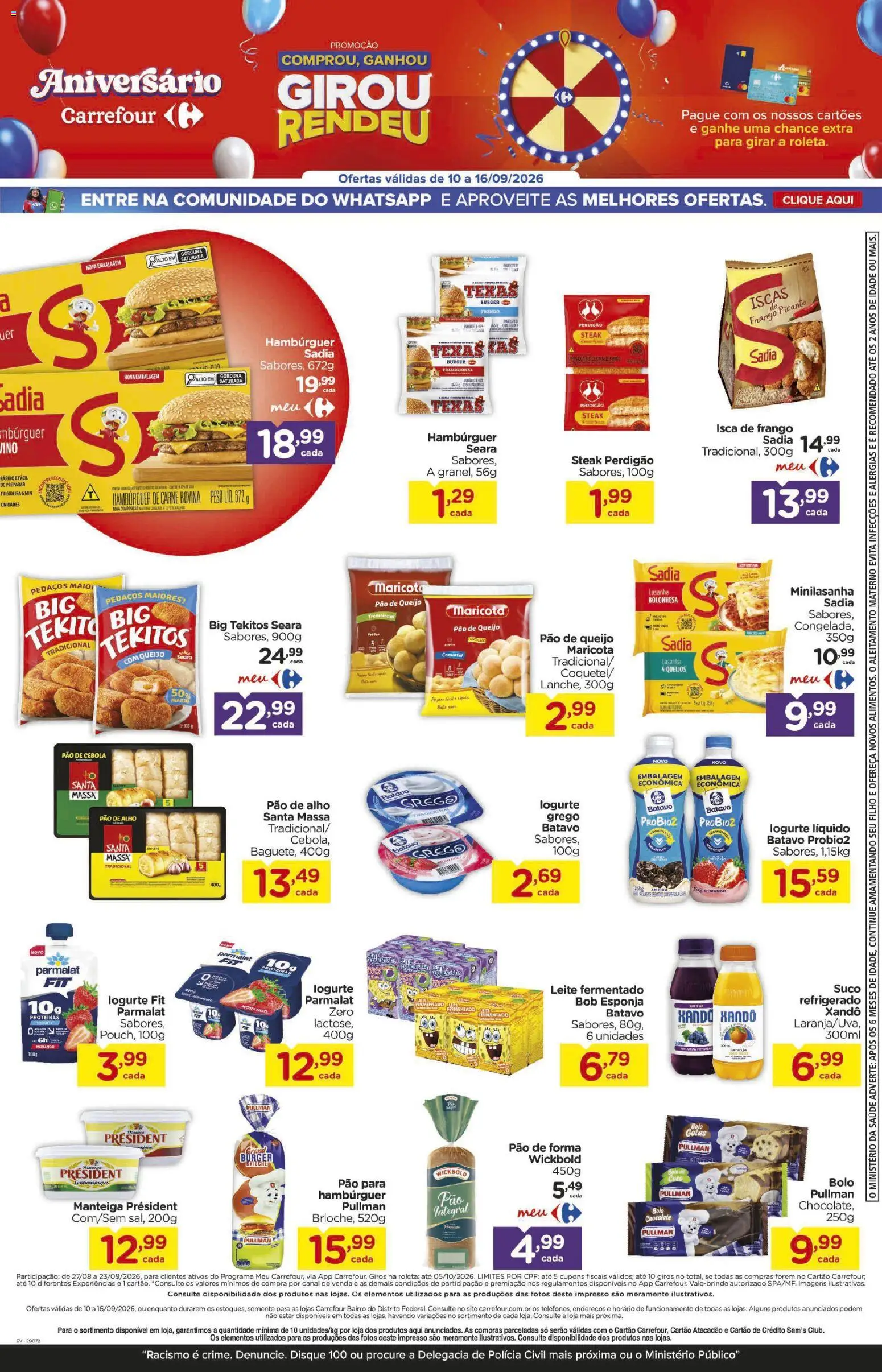 Carrefour Bairro Folheto - válido de 10/09/2026 | Página: 3 | Produtos: Frigideira, Carne, Lasanha, Pão de queijo