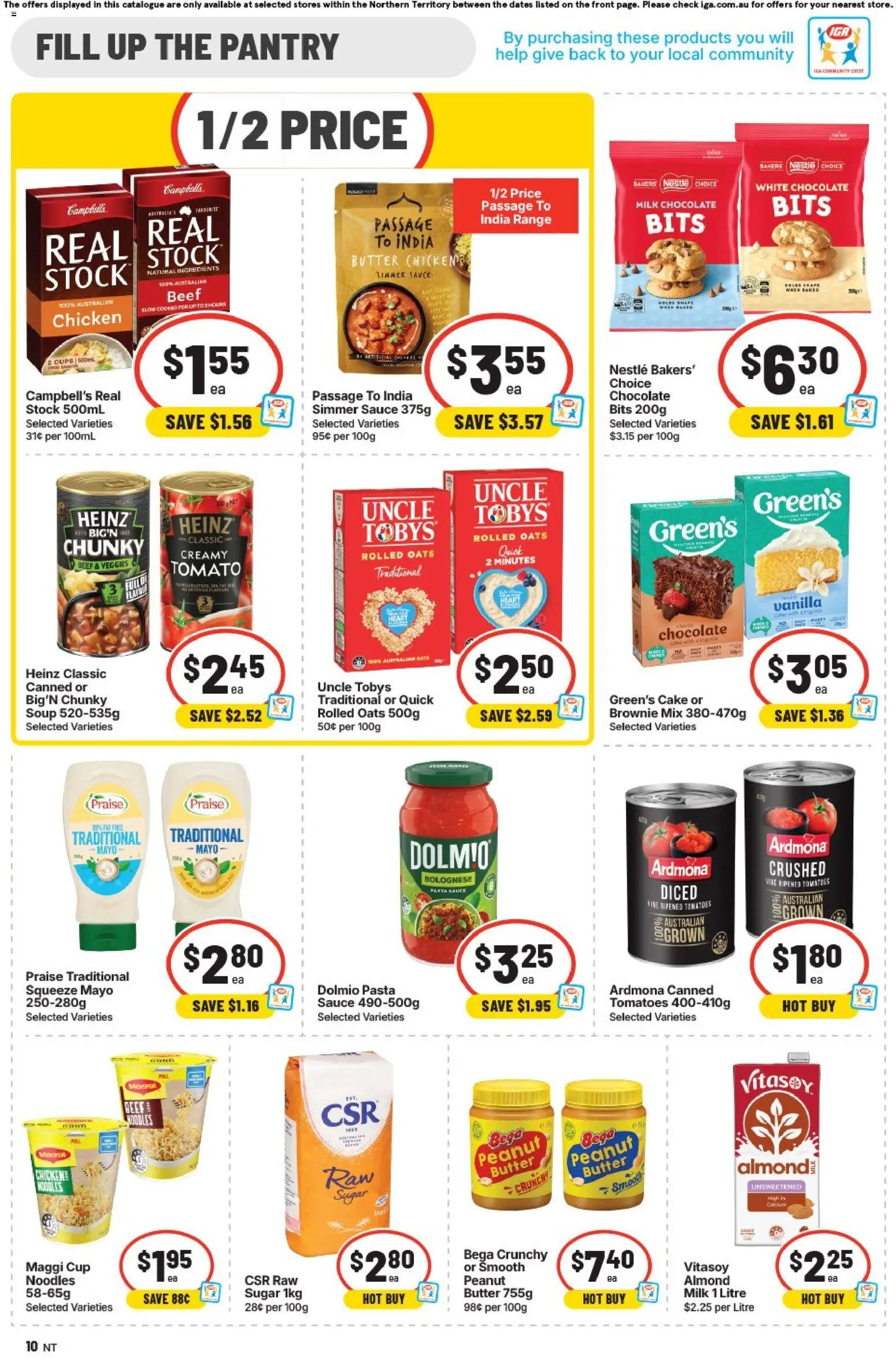 IGA catalogue - valid from 12/08/2026 | Page: 10 | Products: Pasta, Soup, Tomato, Vanilla