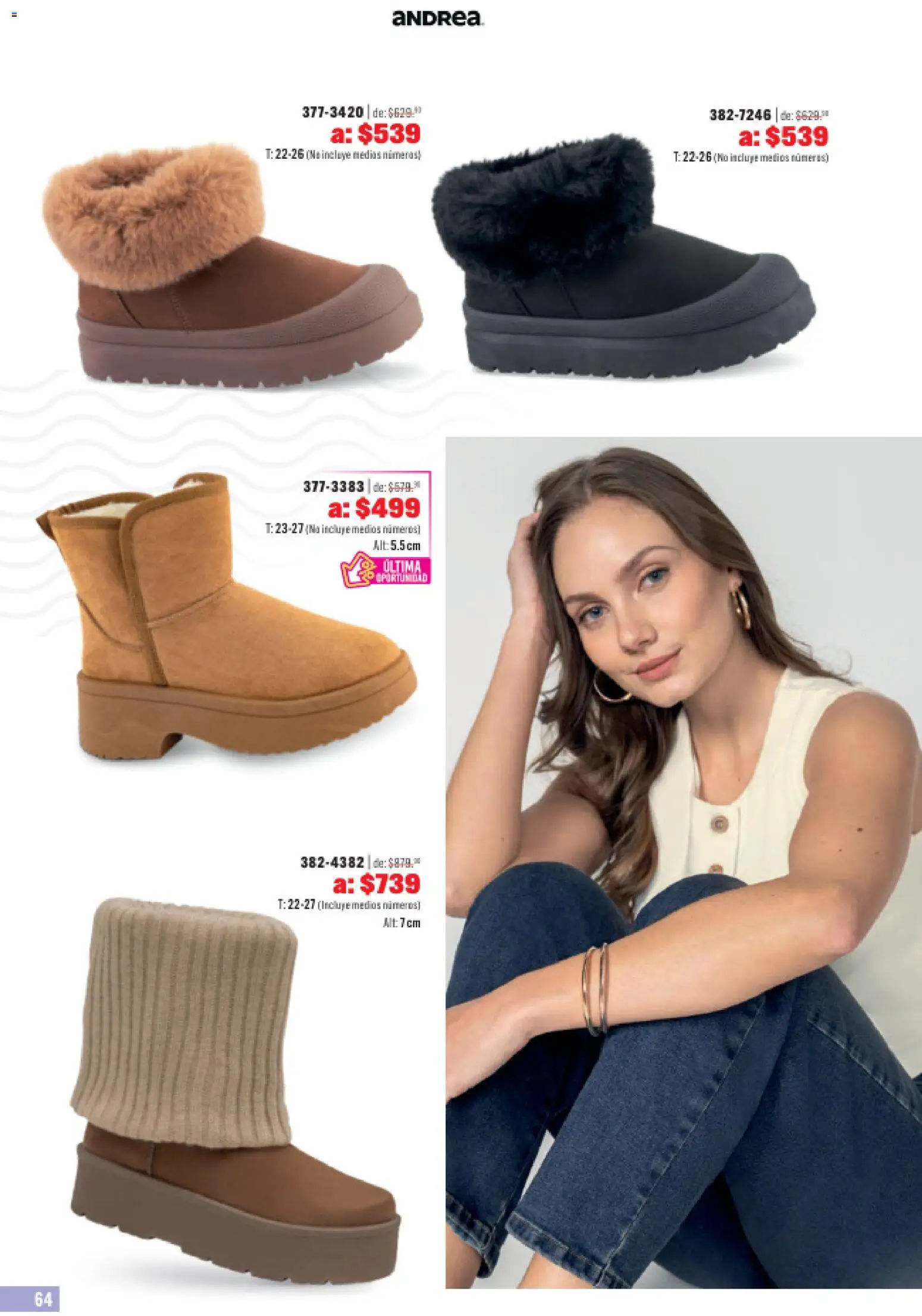 Nuevas ofertas de Andrea válidas en toda la República Mexicana desde el 31.05.2026. ¡Encuentra las mejores ofertas en Andrea catálogo Outlet! | Página: 64