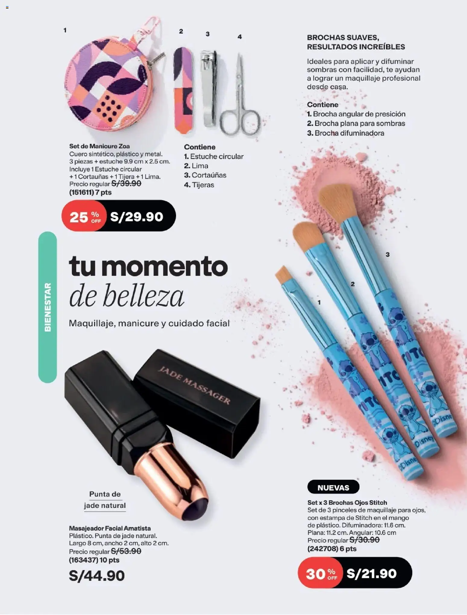 Catálogo Avon válido desde 29/08/2026 | Página: 177 | Productos: Brocha, Té, Cortauñas, Maquillaje