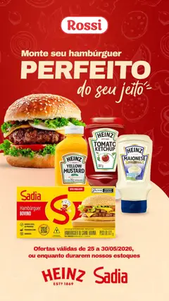 Rossi Supermercados ofertas Hambúrguer - Pré-Visualização do folheto da loja Rossi Supermercados, válido de 25.05.2026