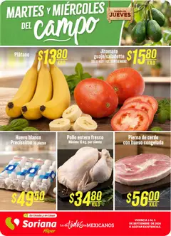 Vista previa de Soriana Martes y Miércoles del Campo Híper, nuevo folleto de la tienda, válido en México a partir del 01/09/2026