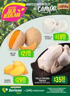 Vista previa de Soriana Martes y Miércoles del Campo Súper: Juárez, nuevo folleto de la tienda, válido en México a partir del 23/06/2026